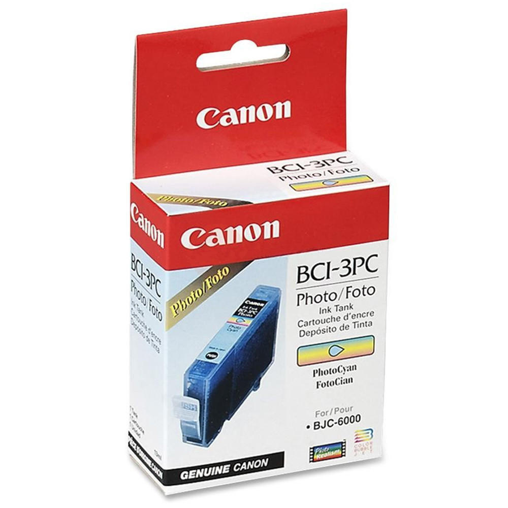 Canon BCI-3ePC Original Photo Cyan Ink Cartridge (4483A003)