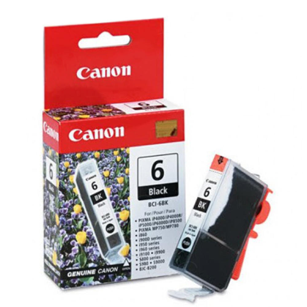 Canon BCI-6BK Original Black Ink Cartridge (4705A003)
