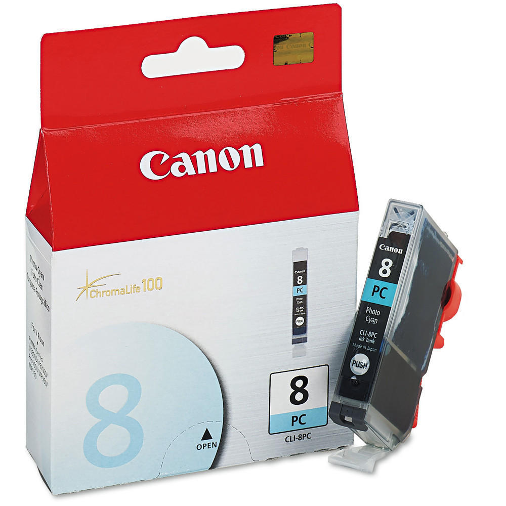 Canon CLI-8PC 0624B002 Original Photo Cyan Ink Cartridge Canon CLI-8PC 0624B002 Original Photo Cyan Ink Cartridge