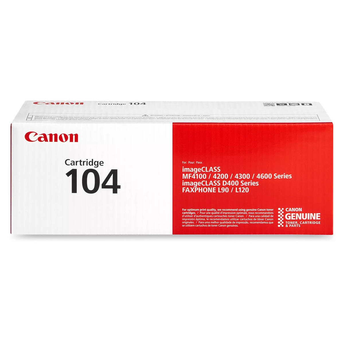 Canon 104 0263B001AA Original Black Toner Cartridge
