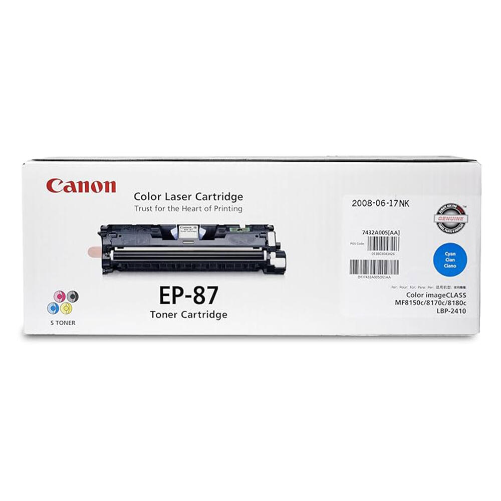 Canon EP87 7432A005AA Original Cyan Toner Cartridge