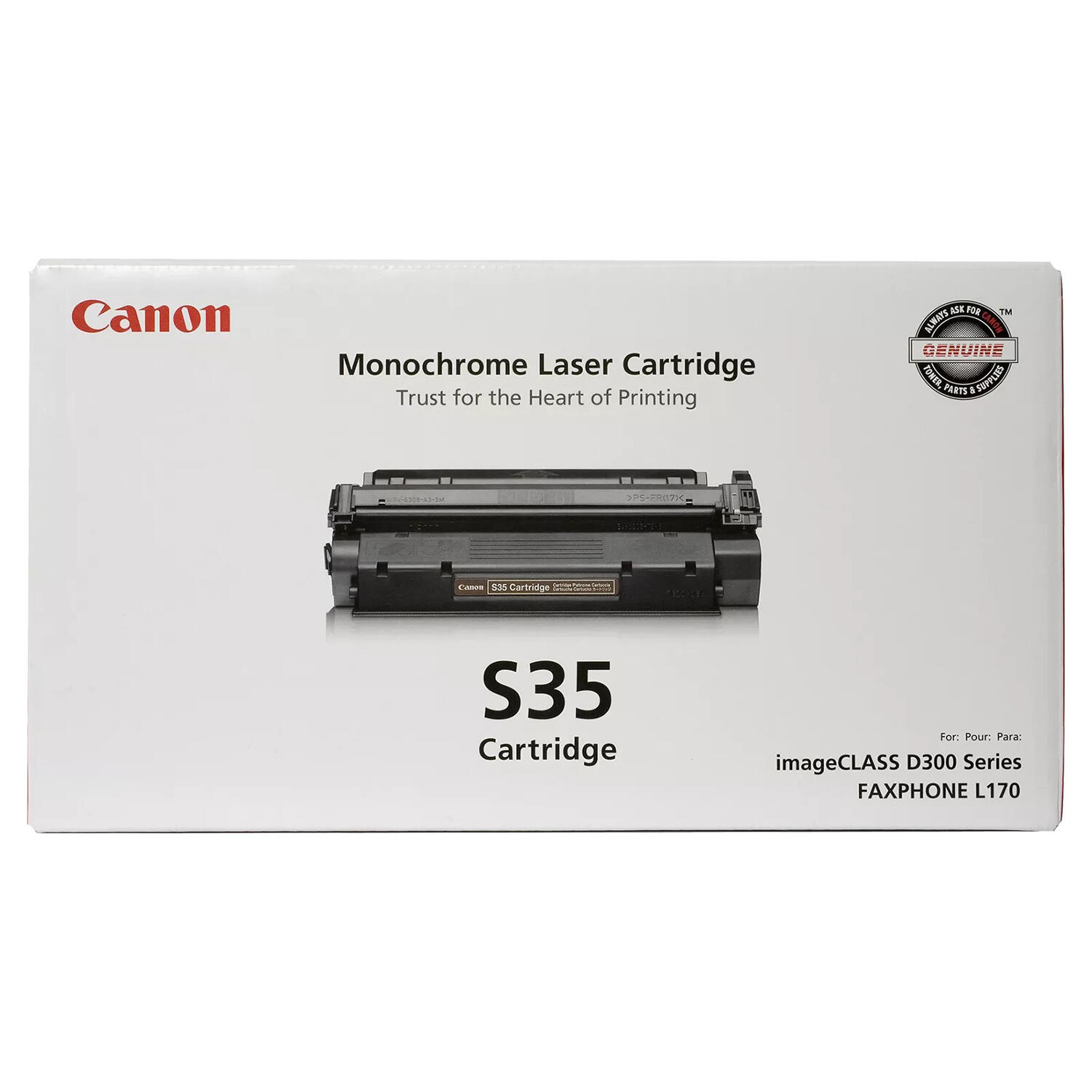 Canon S35 7833A001AA Original Black Toner Cartridge
