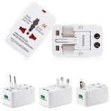 PrimeCables® Universal Travel AC Adaptor All in One UK/US/AU/EU/CA Multi Plug