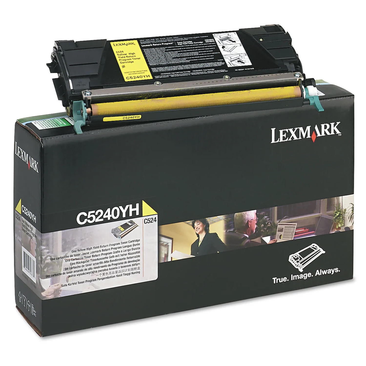 Lexmark C5240YH Original Yellow Return Program Toner Cartridge High Yield