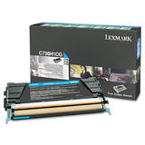 Lexmark C736H1CG Original Cyan Return Program Toner Cartridge High Yield