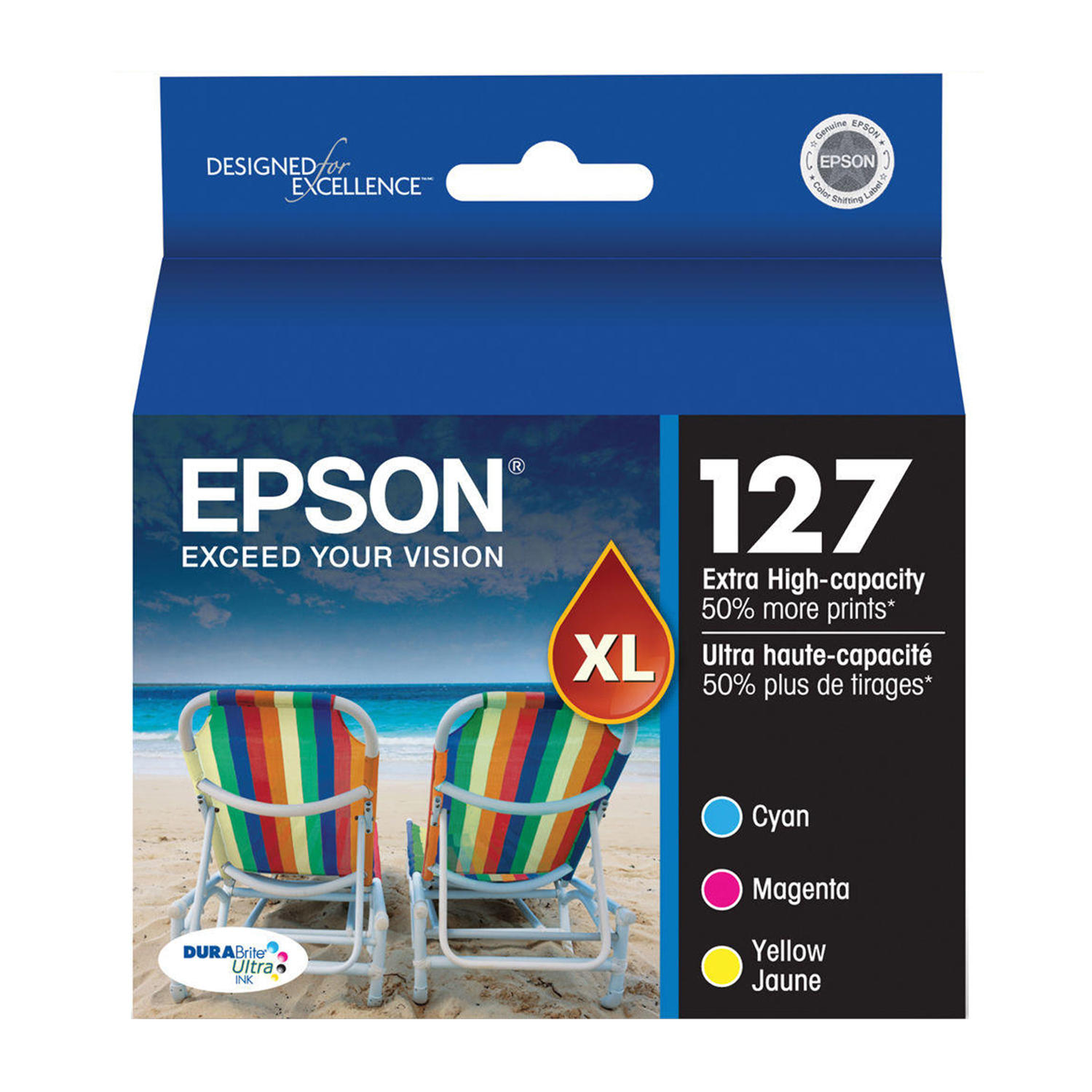 Epson T127520 Original Colour Ink Cartridge Combo Extra High Yield C/M/Y