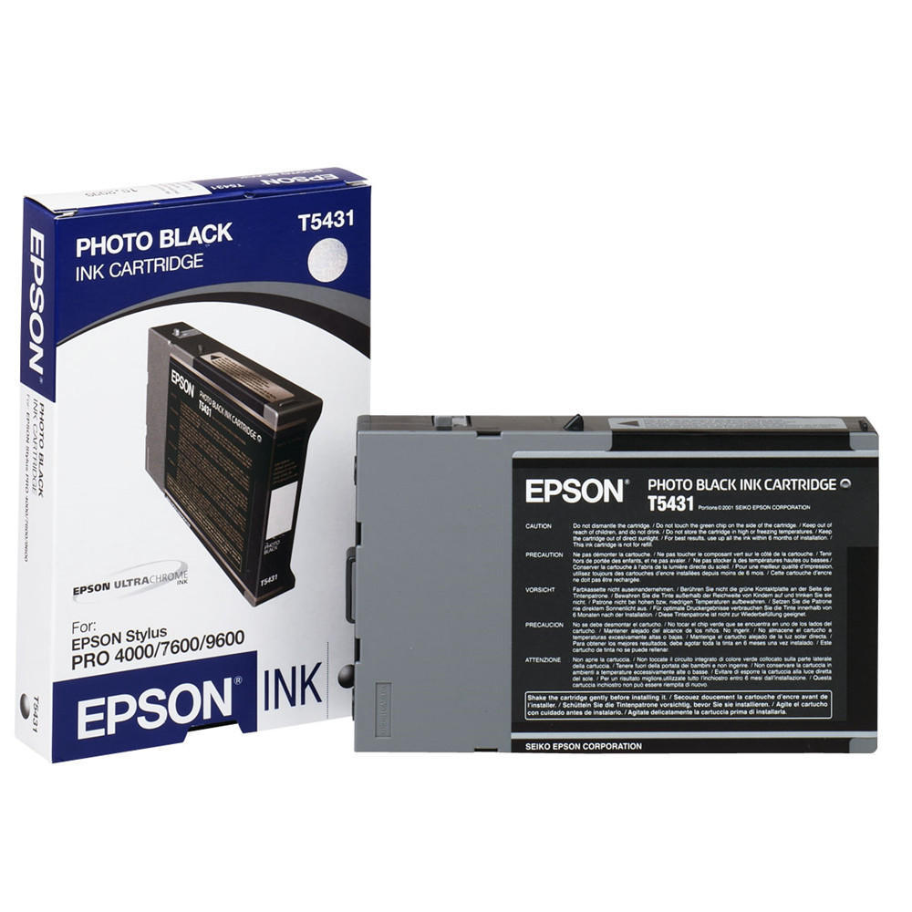 Epson T543100 Original Photo Black UltraChrome Ink Cartridge Epson T543100 Original Photo Black UltraChrome Ink Cartridge