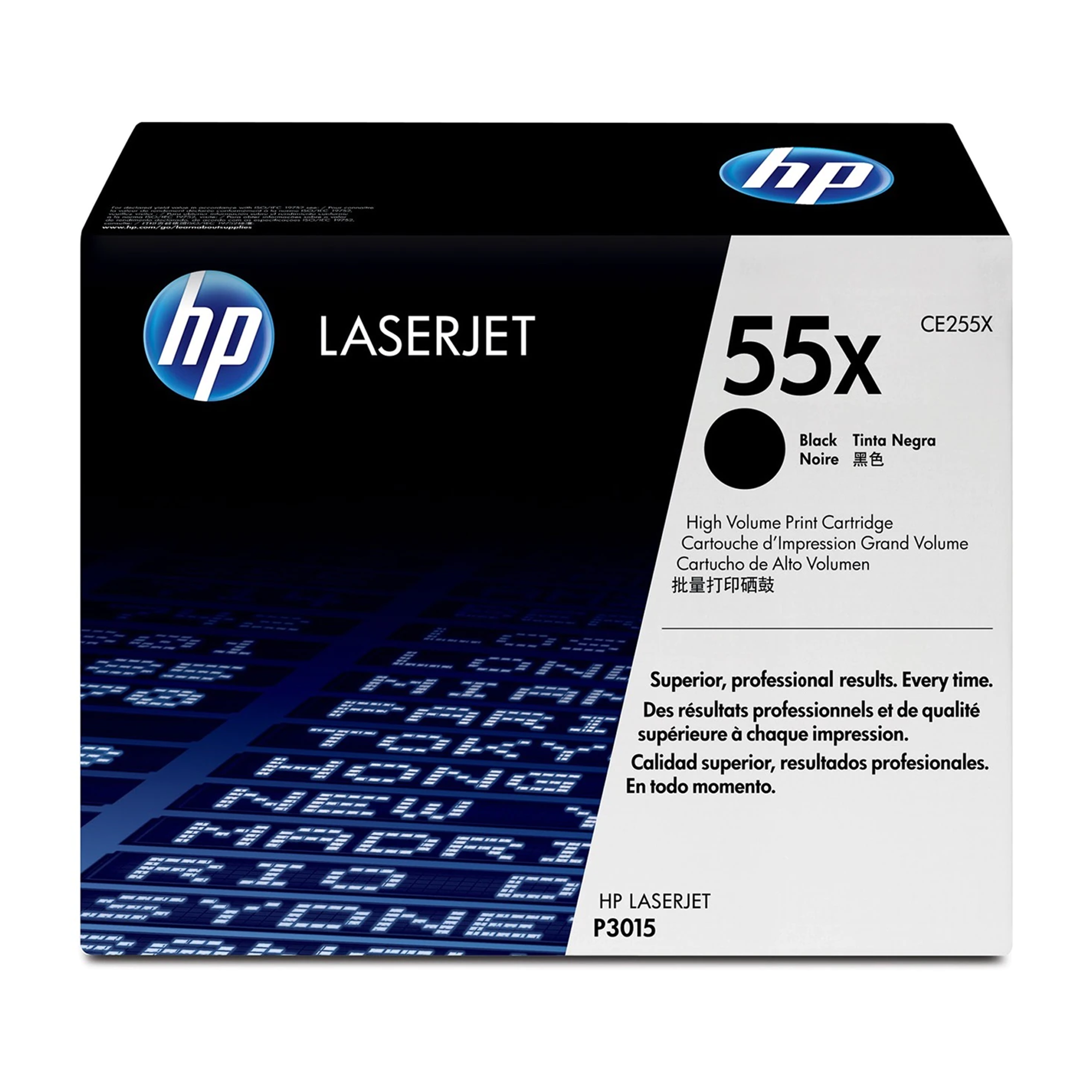 HP 55X CE255X Original Black Toner Cartridge High Yield