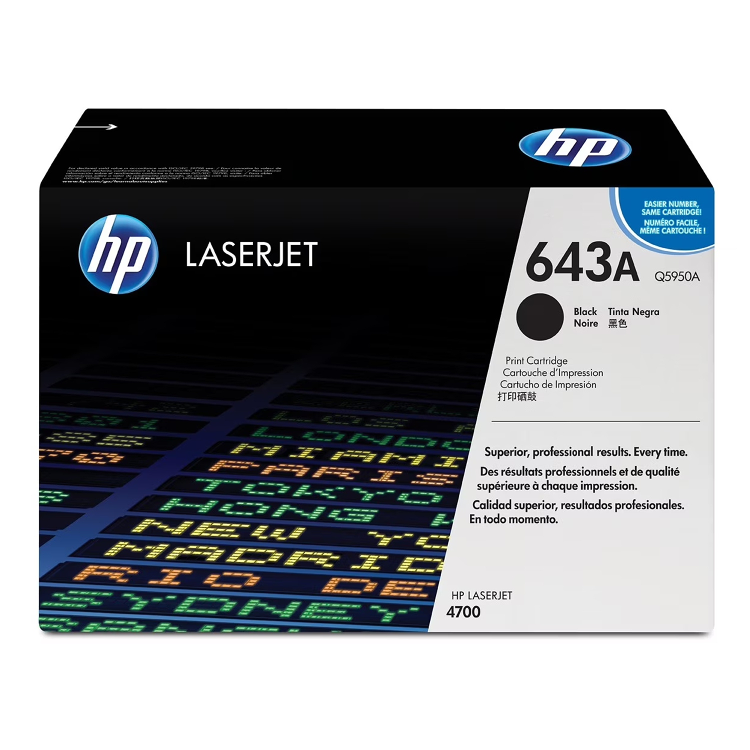 HP 643A Q5950A Original Black Toner Cartridge