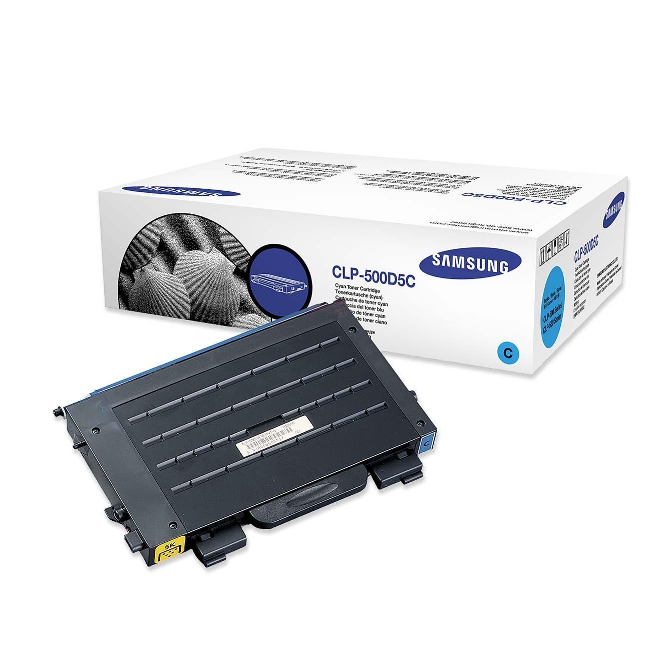 Samsung CLP-500D5C Original Cyan Toner Cartridge