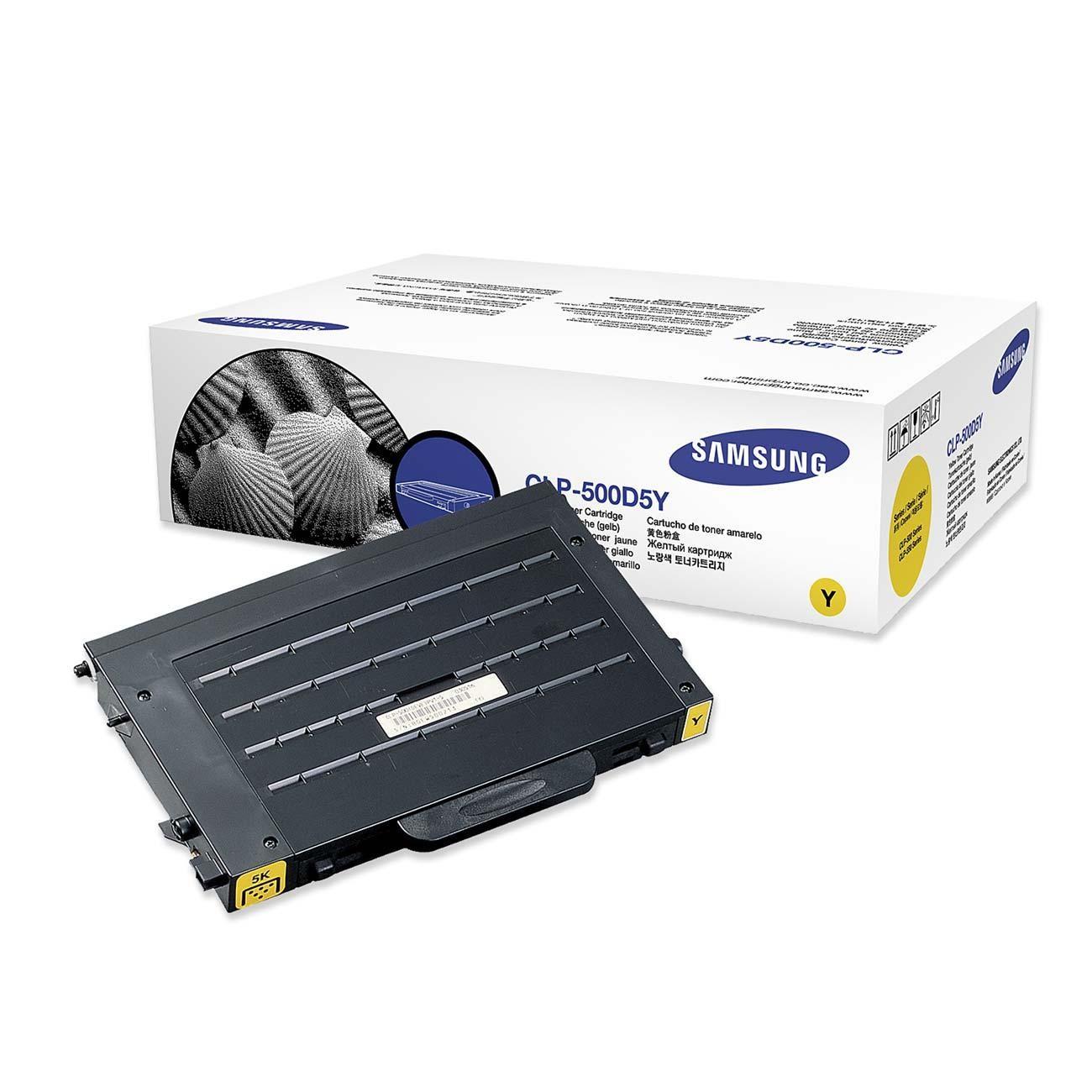 Samsung CLP-500D5Y Original Yellow Toner Cartridge