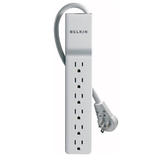 Belkin® BE106000-08R 6 Outlet Home/Office Surge Protector with 8ft cord 720 Joules
