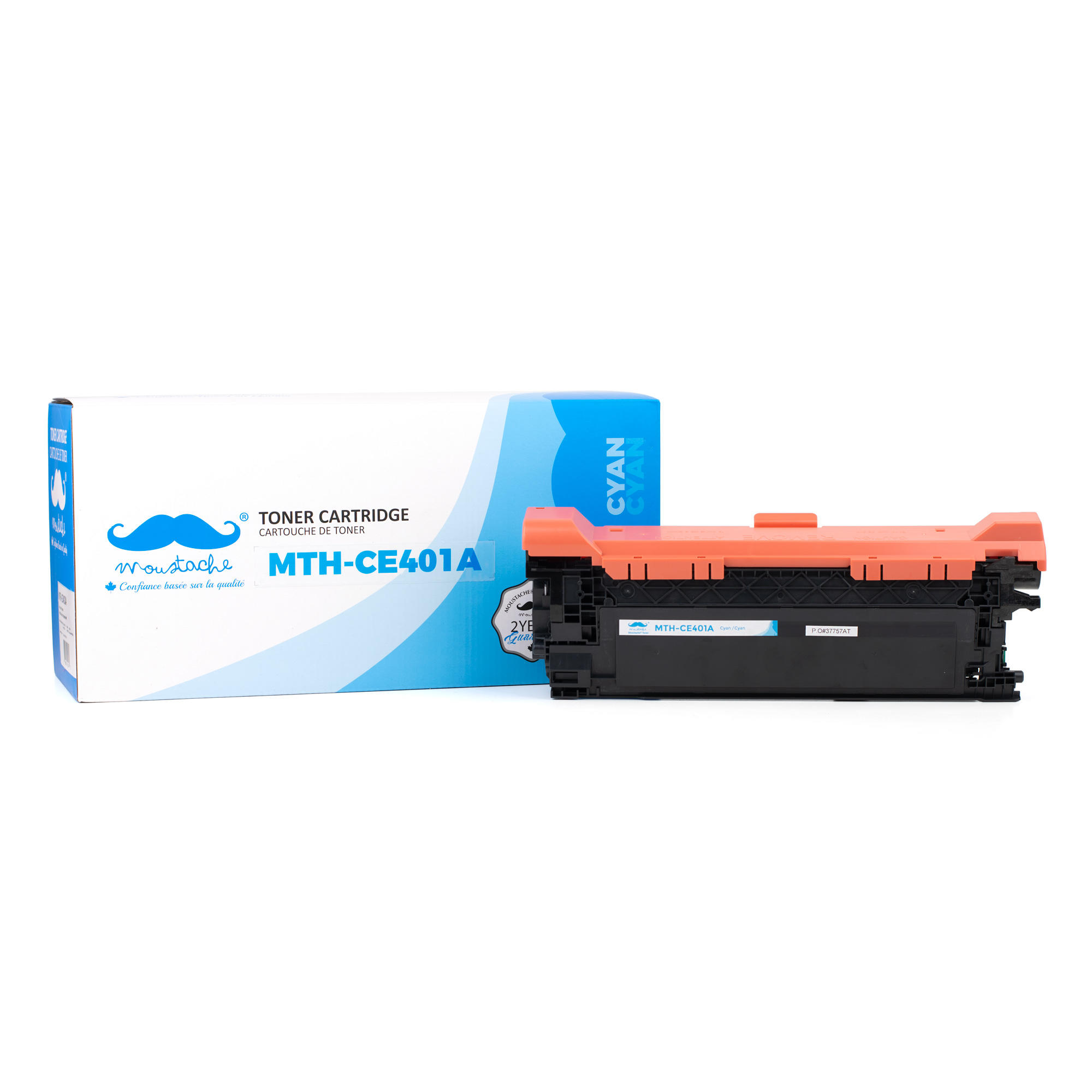 Compatible HP 507A CE401A Cyan Toner Cartridge - Moustache®