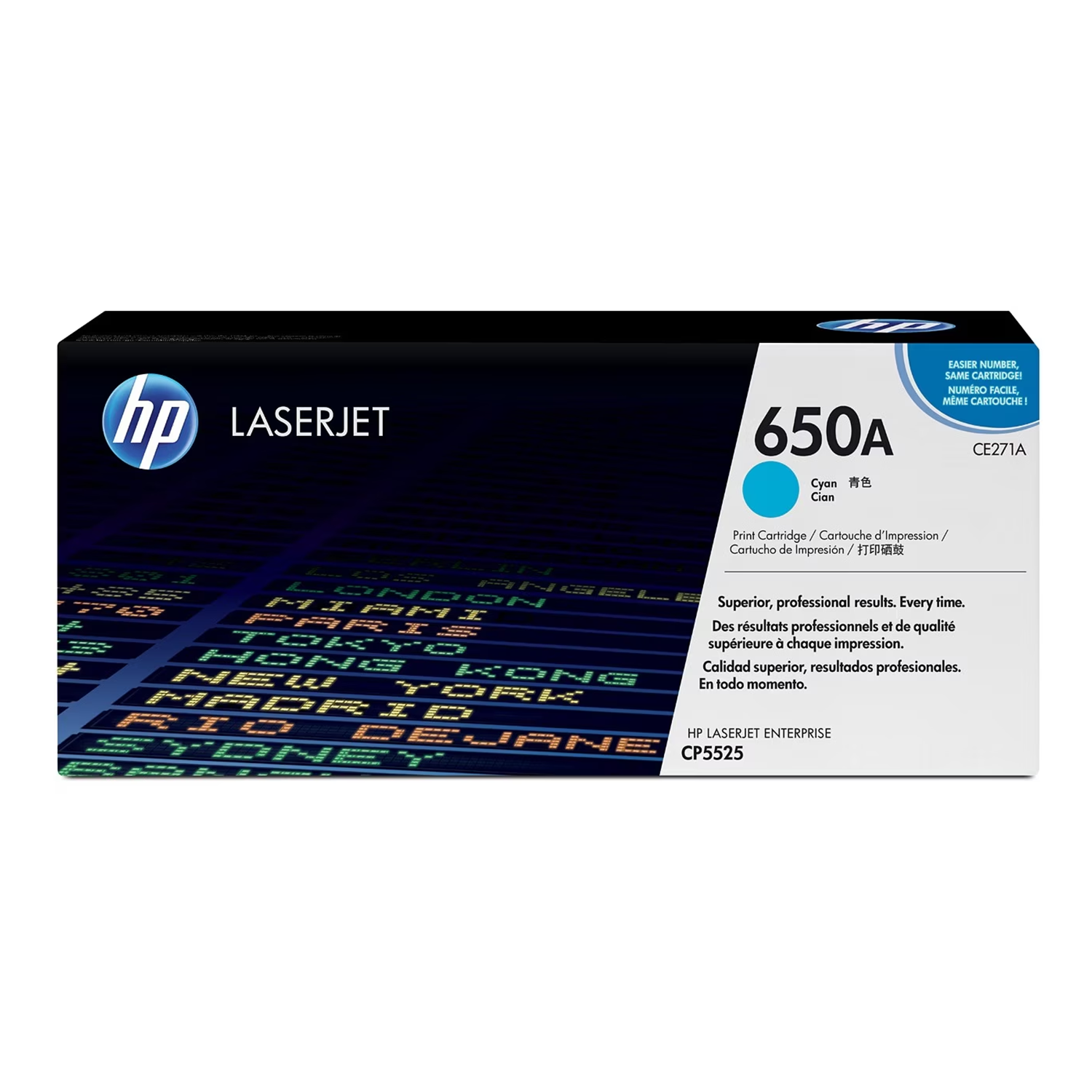 HP 650A CE271A Original Cyan Toner Cartridge