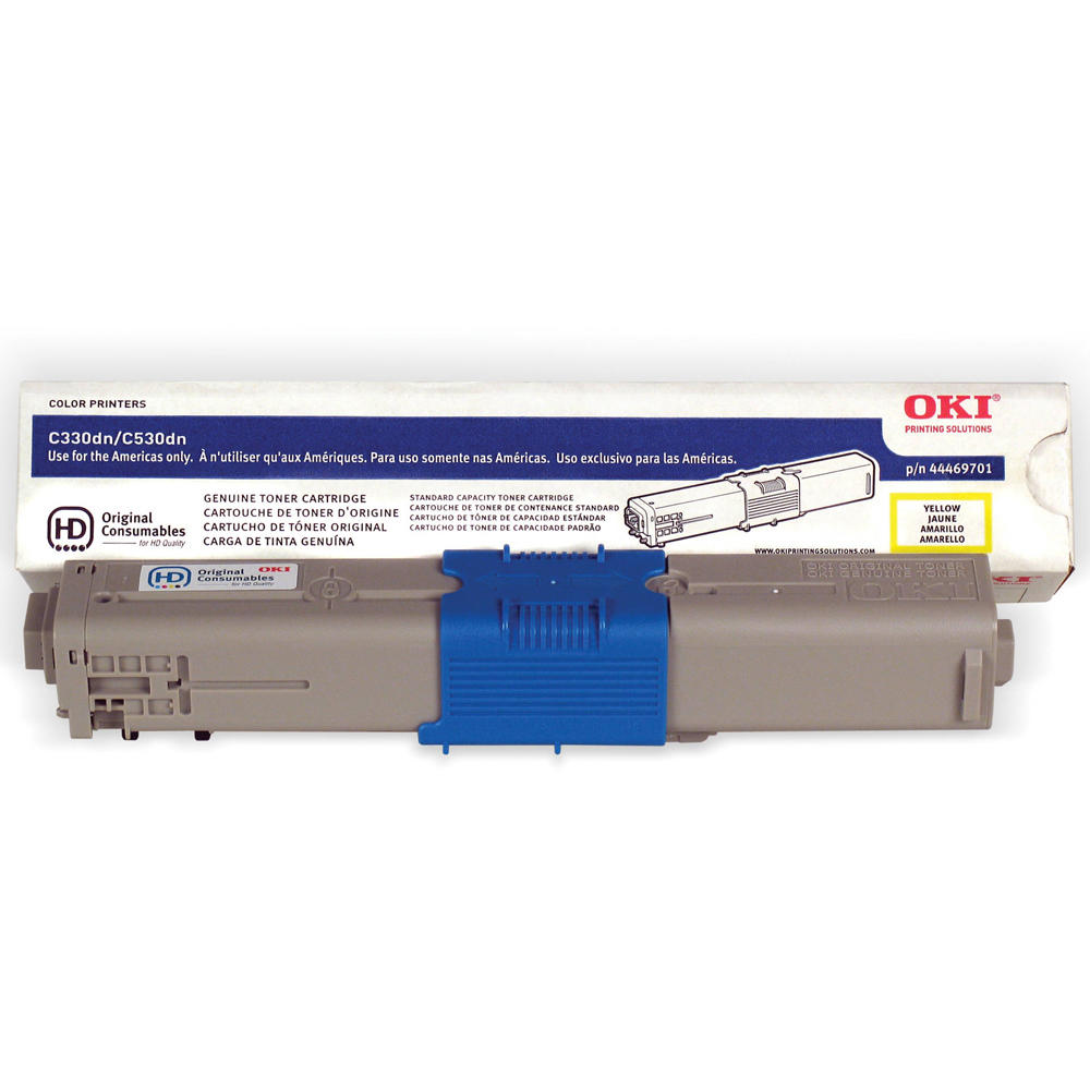 Okidata 44469701 Type C17 Original Yellow Toner Cartridge