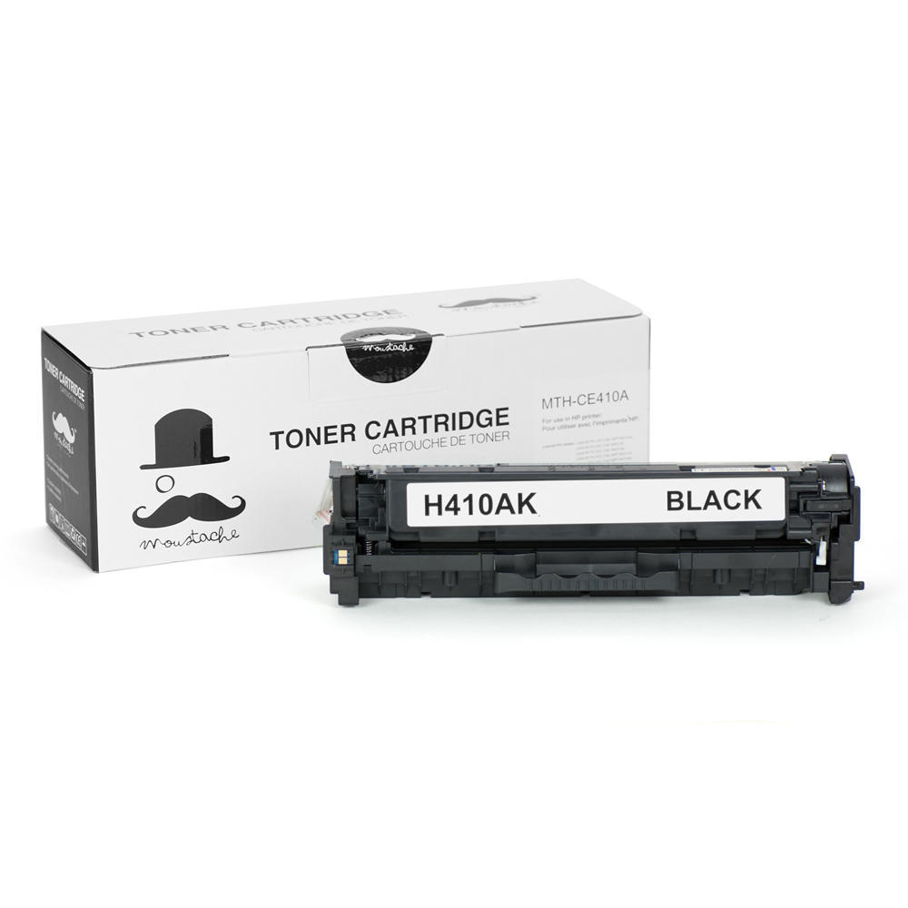 Remanufactured HP 305A CE410A Black Toner Cartridge - Moustache®