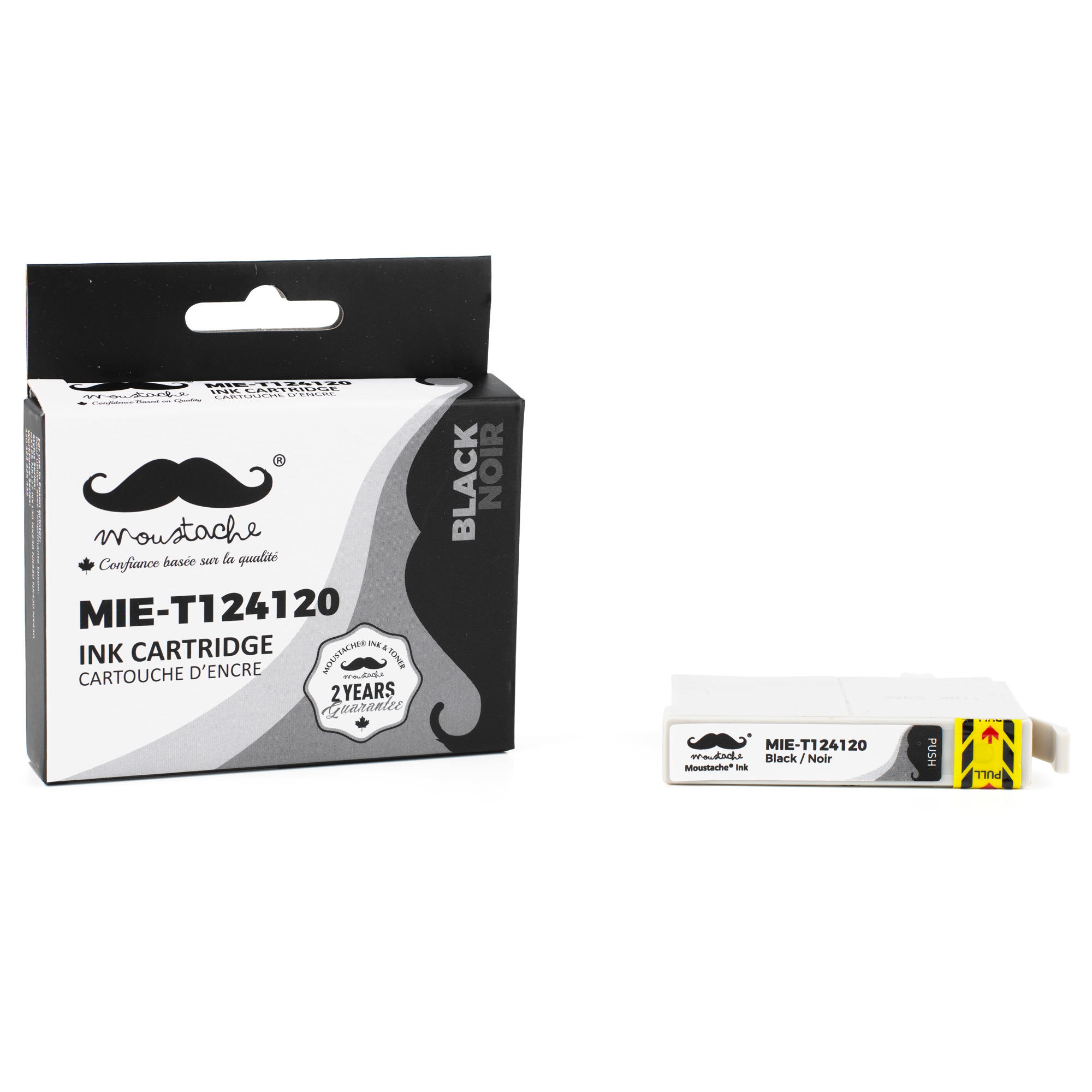 Epson 124 T124120 Compatible Black Ink Cartridge - Moustache®