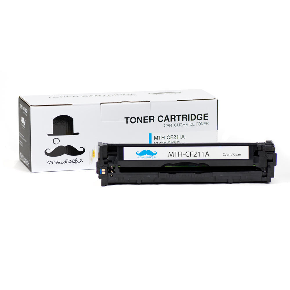 Remanufactured HP 131A CF211A Cyan Toner Cartridge - Moustache®