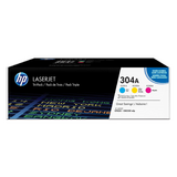 HP 304A CF340A Original Color Toner Cartridge Combo C/M/Y