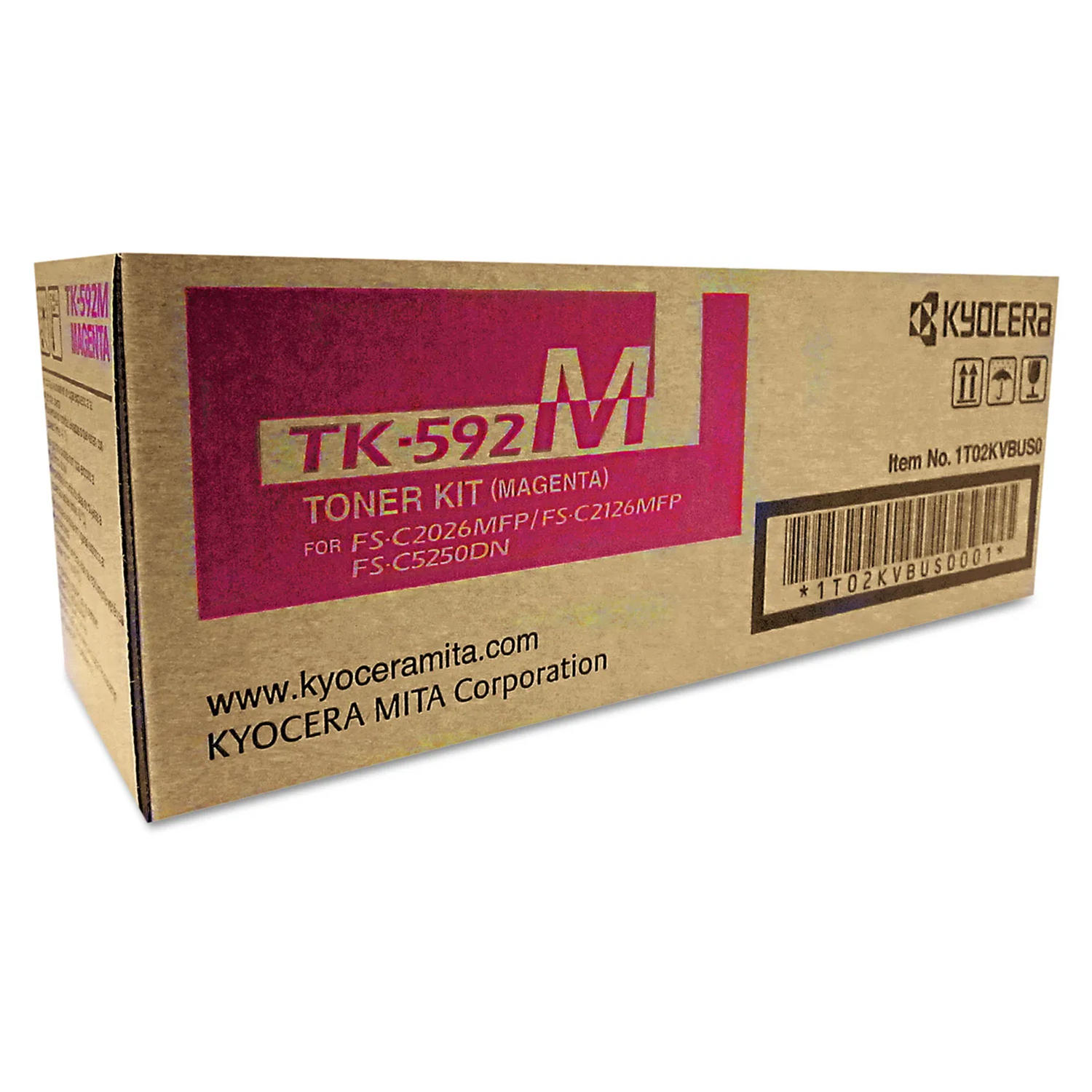 Kyocera-Mita TK592 TK-592M originale Magenta Toner Cartridge