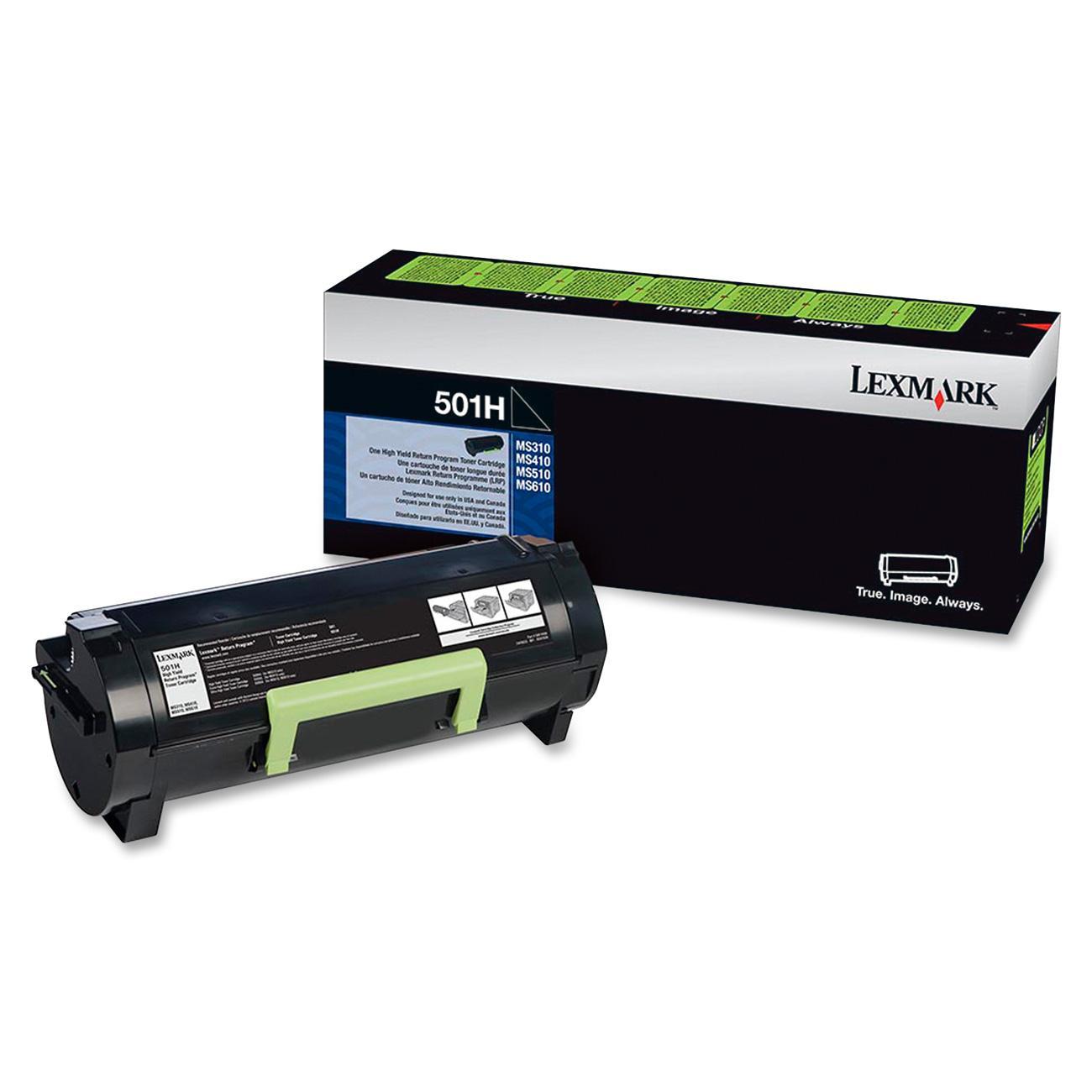 Lexmark 501H 50F1H00 Original Black Return Program Toner Cartridge High Yield