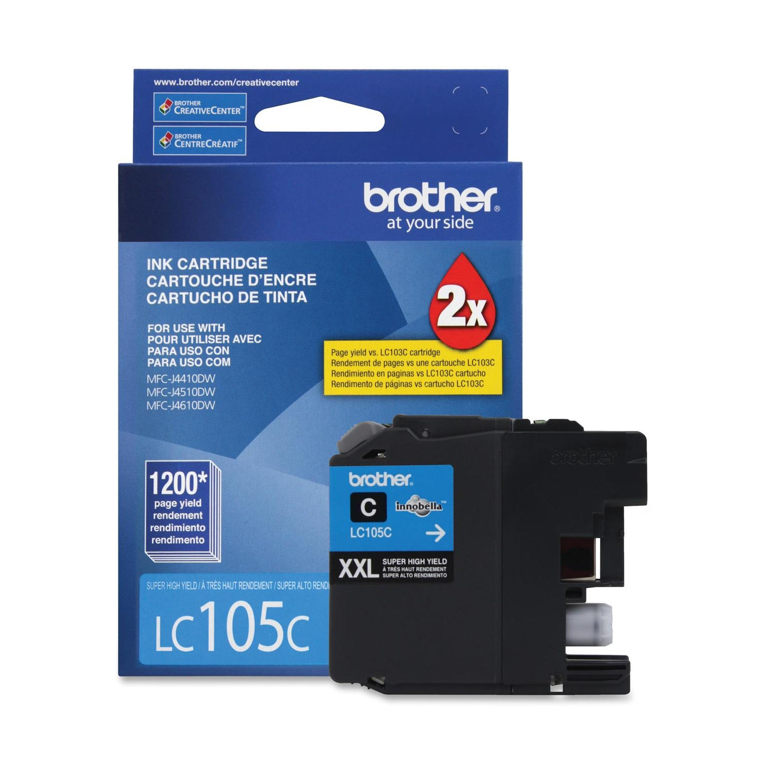 Brother LC105CS Original Cyan Ink Cartridge Extra High Yield