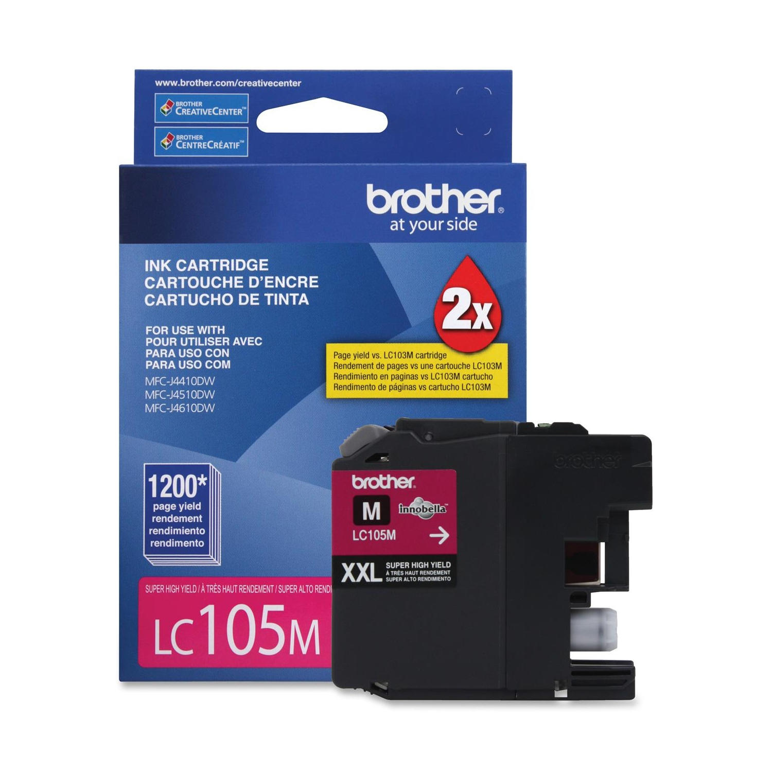 Brother LC105MS Original Magenta Ink Cartridge Extra High Yield