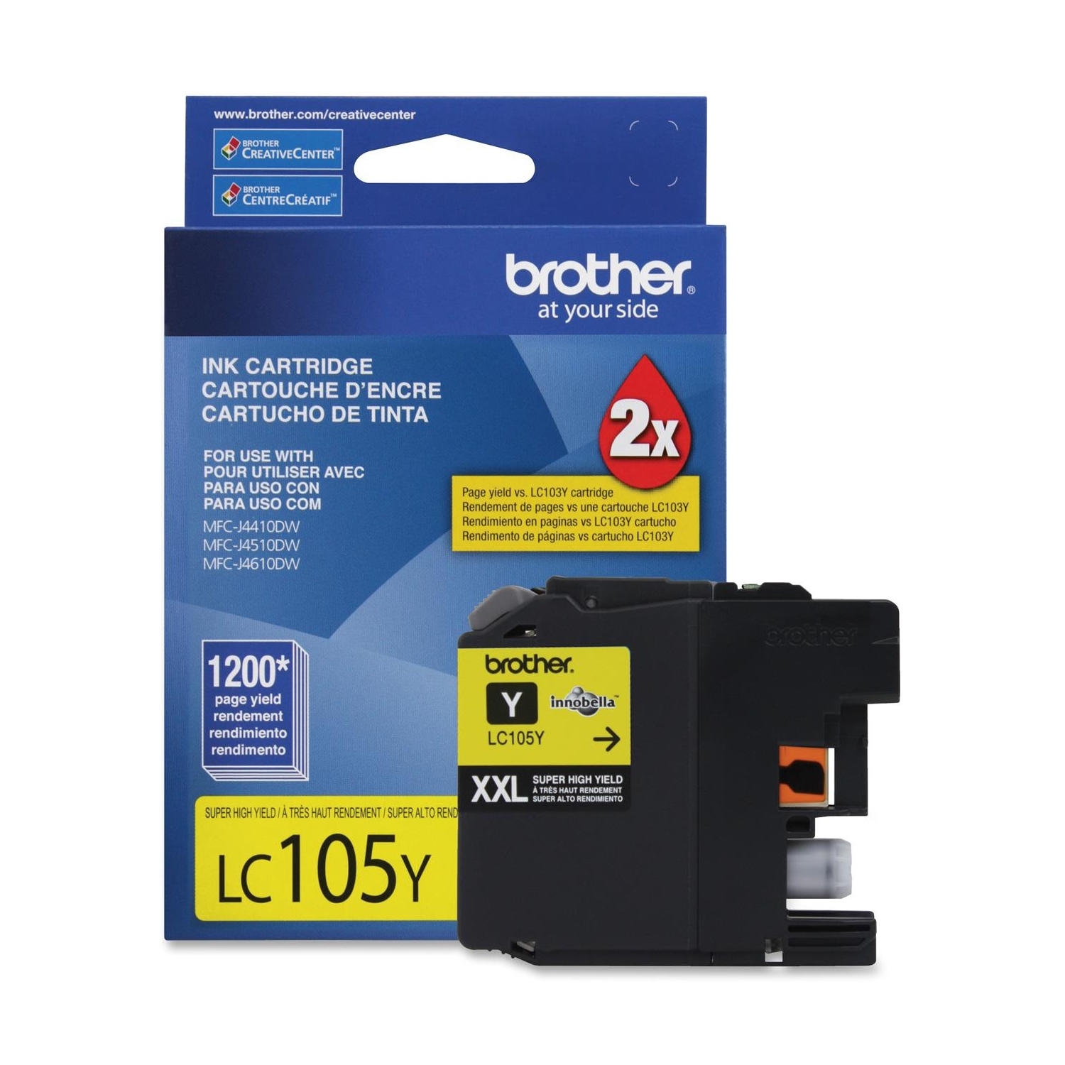 Brother LC105YS Original Yellow Ink Cartridge Extra High Yield