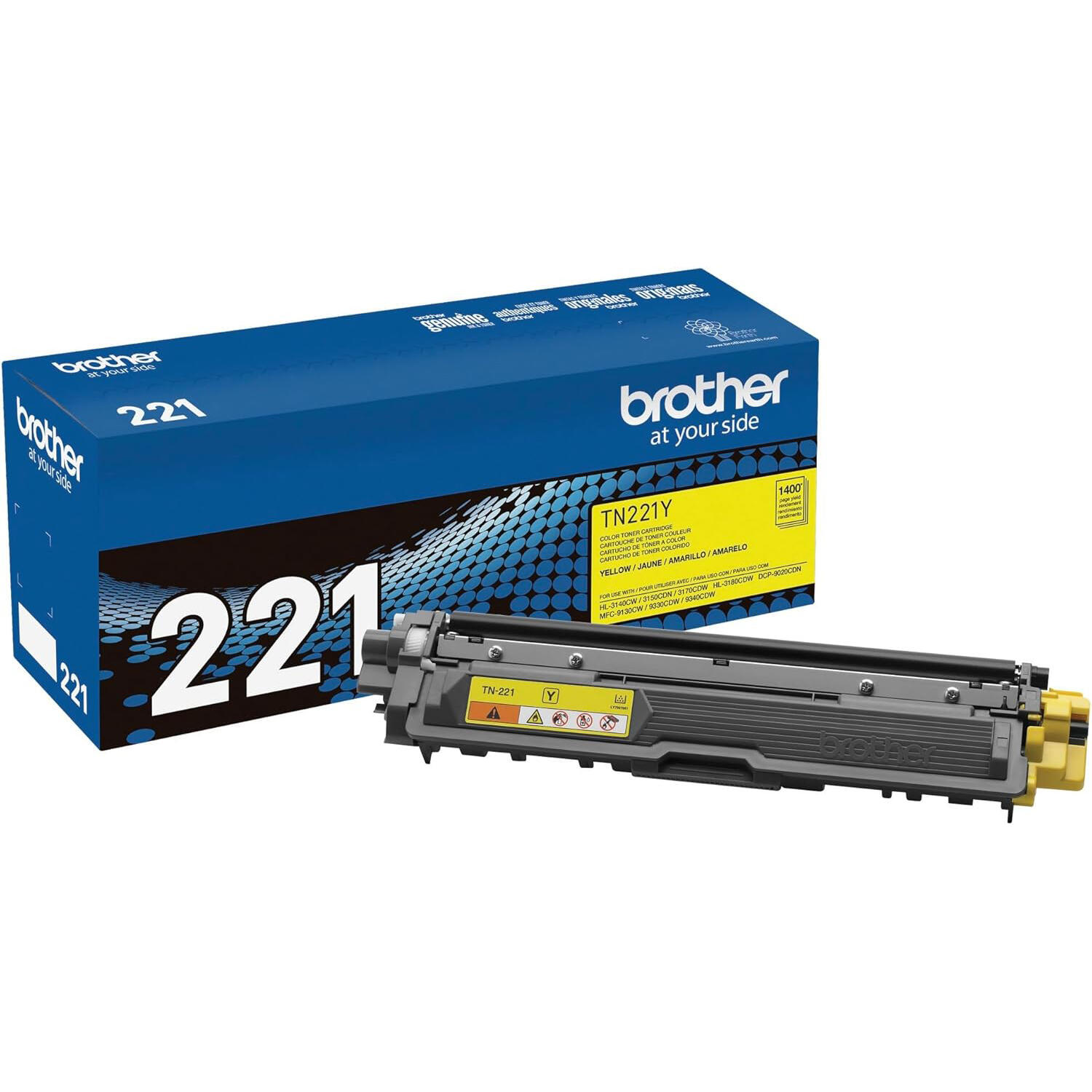 Brother TN-221Y Original Yellow Toner Cartridge