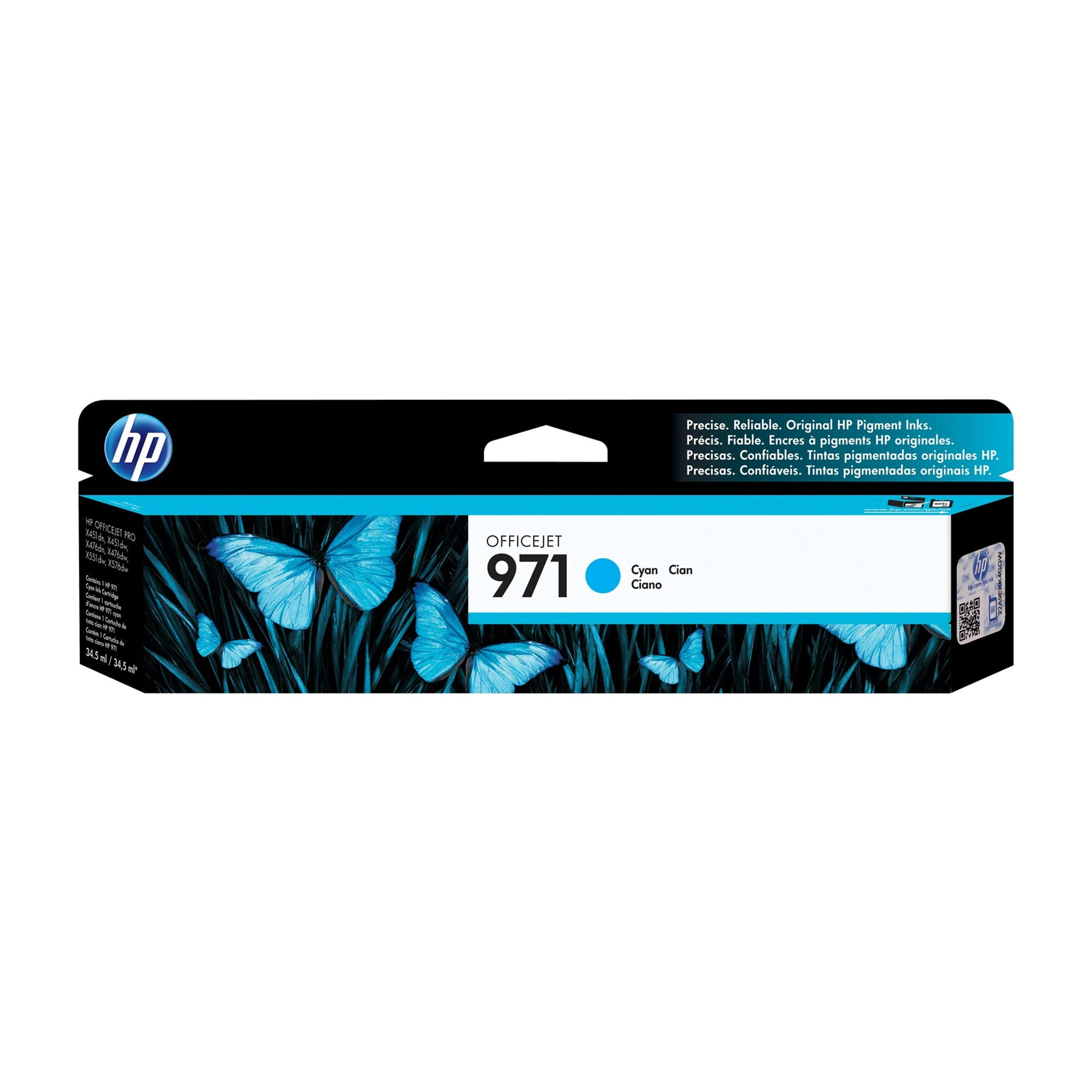 HP 971 CN622AM Original Cyan Ink Cartridge