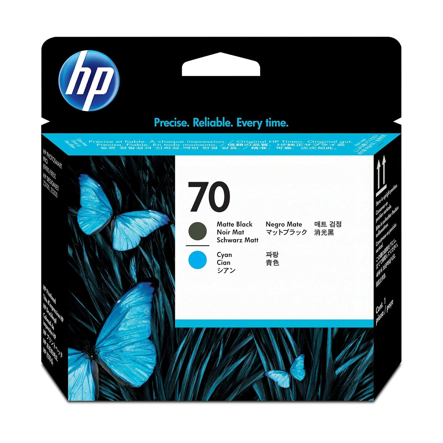 HP 70 C9404A Original Matte Black and Cyan Printhead