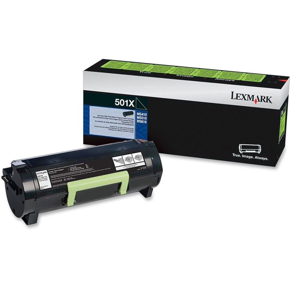 Lexmark 501X 50F1X00 Original Black Return Program Toner Cartridge Extra High Yield