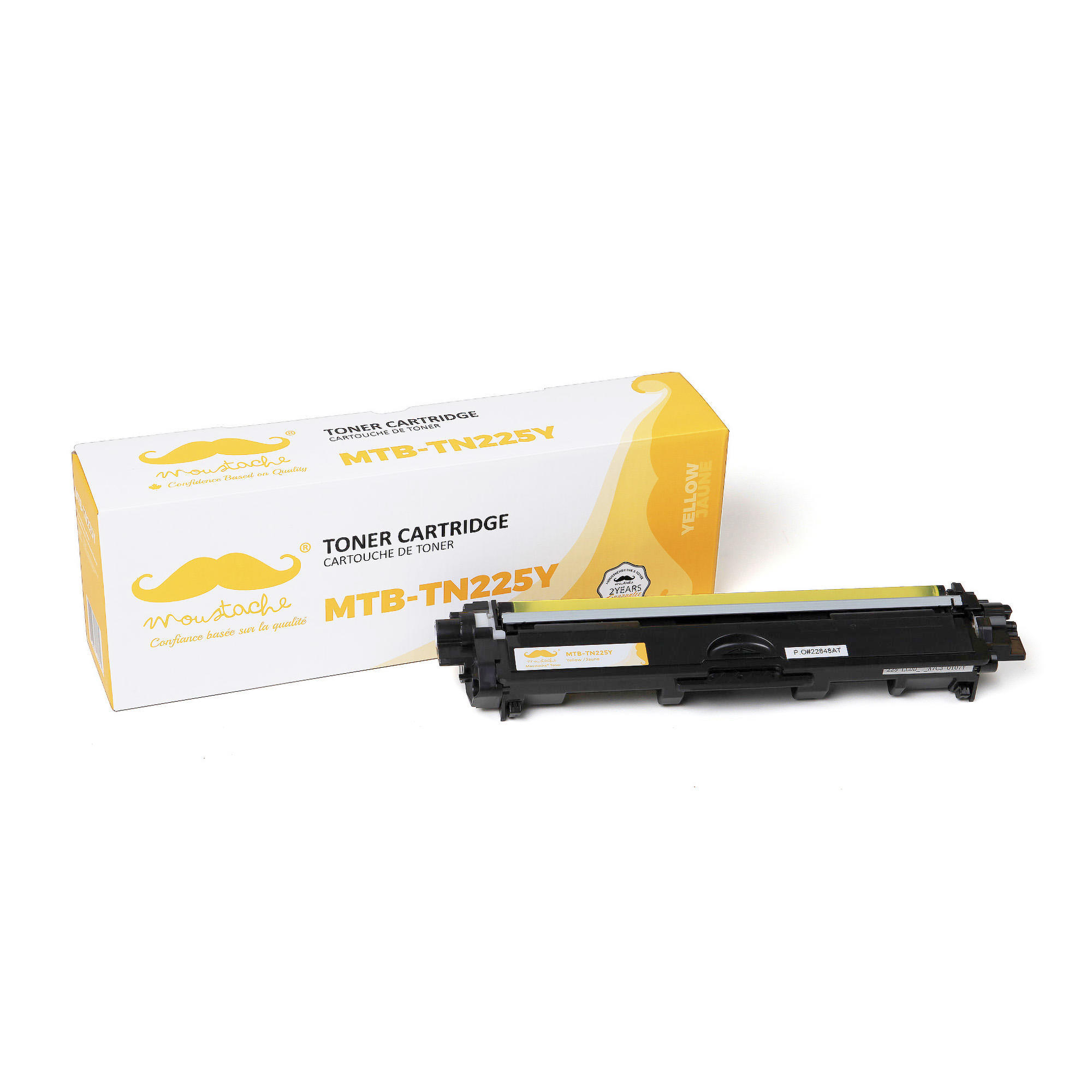 Brother TN225 Compatible Yellow Toner Cartridge High Yield - Moustache®