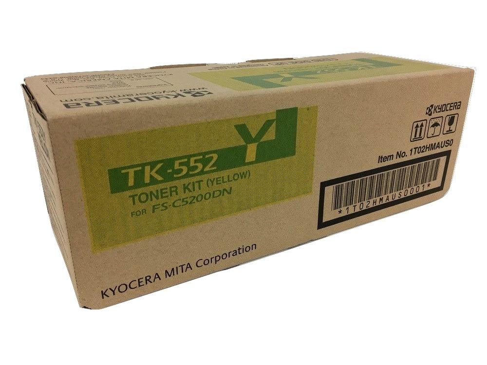 Kyocera-Mita TK-552Y originale Yellow Toner Cartridge for FS-C5200DN Printer