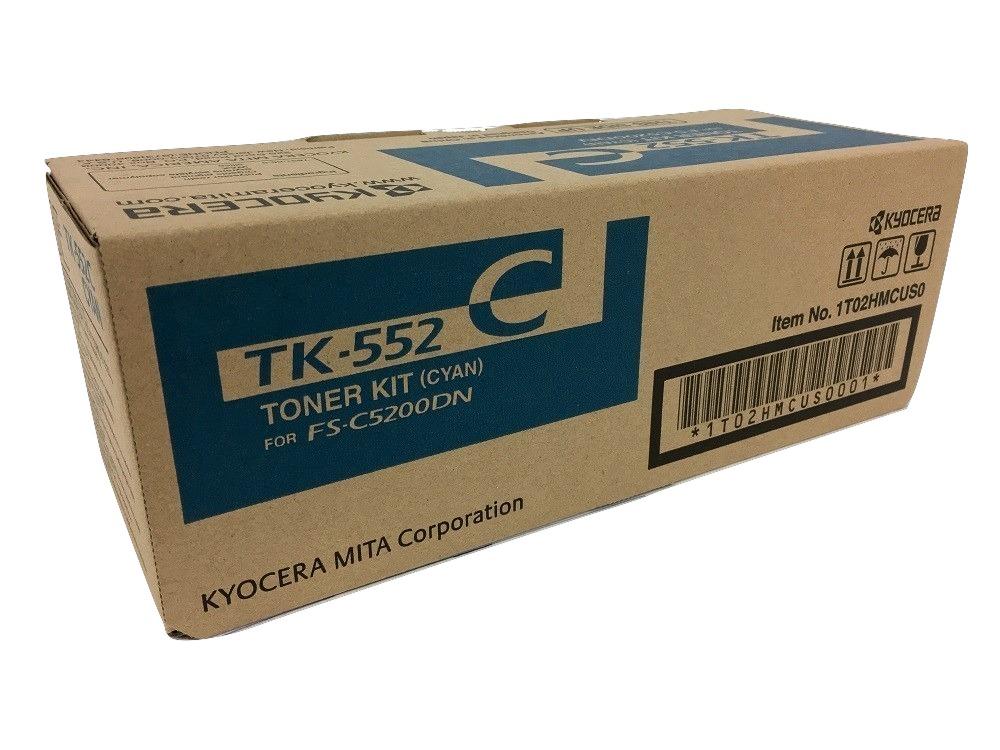 Kyocera-Mita TK-552C originale Cyan Laser Toner Cartridge for FS-C5200DN Printer