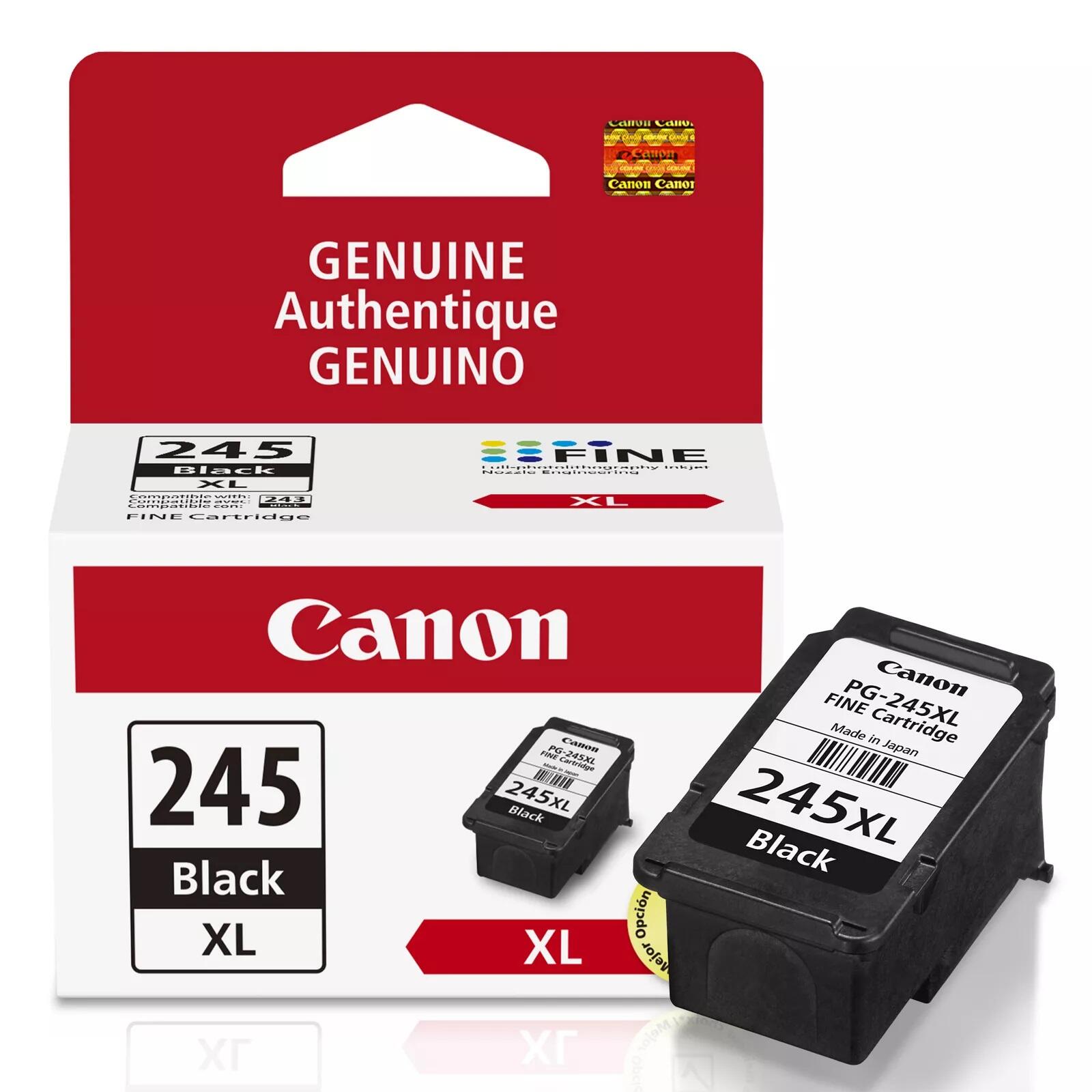 Canon PG245XL Original Black Ink Cartridge, High Yield