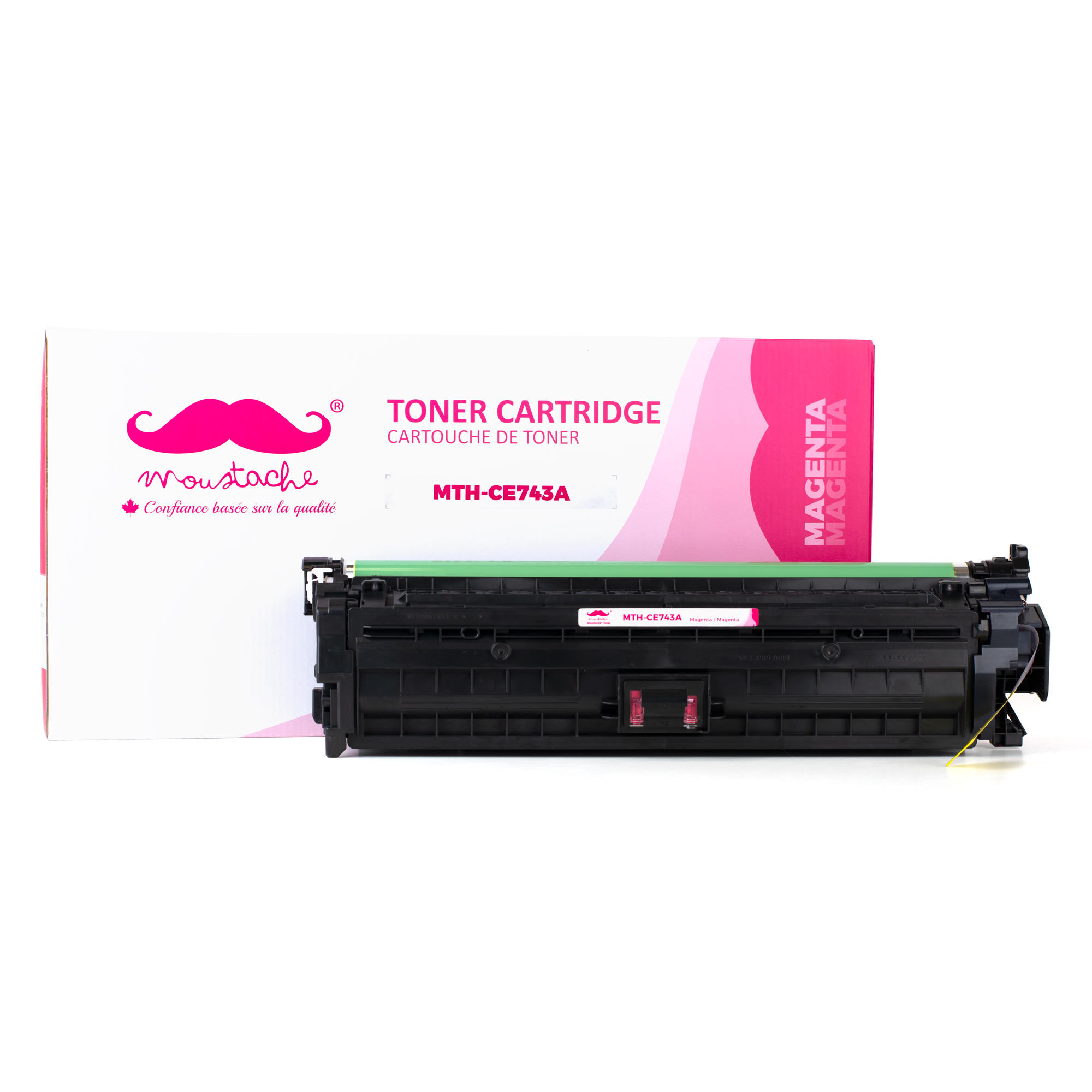 Compatible HP 307A CE743A Magenta Toner Cartridge - Moustache®