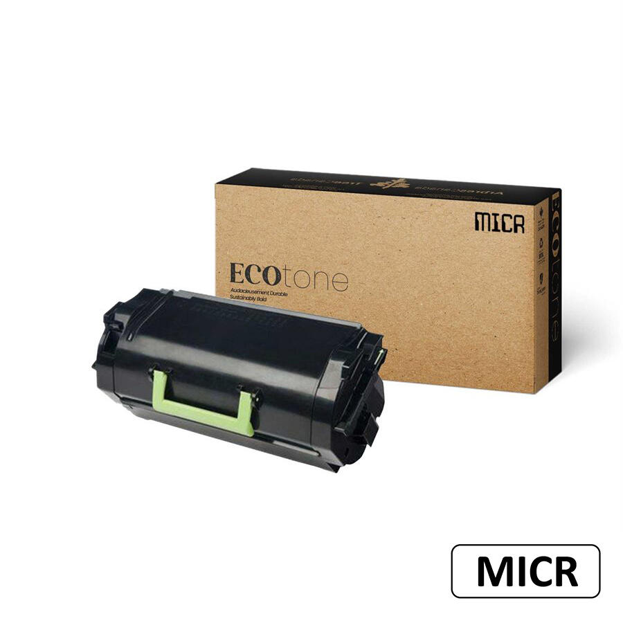 Premium Quality Lexmark 521H 52D1H00 MICR Remanufactured Black Toner Cartridge High Yield - Ecotone®