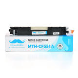 Compatible HP 130A CF351A Cyan Toner Cartridge - Moustache®