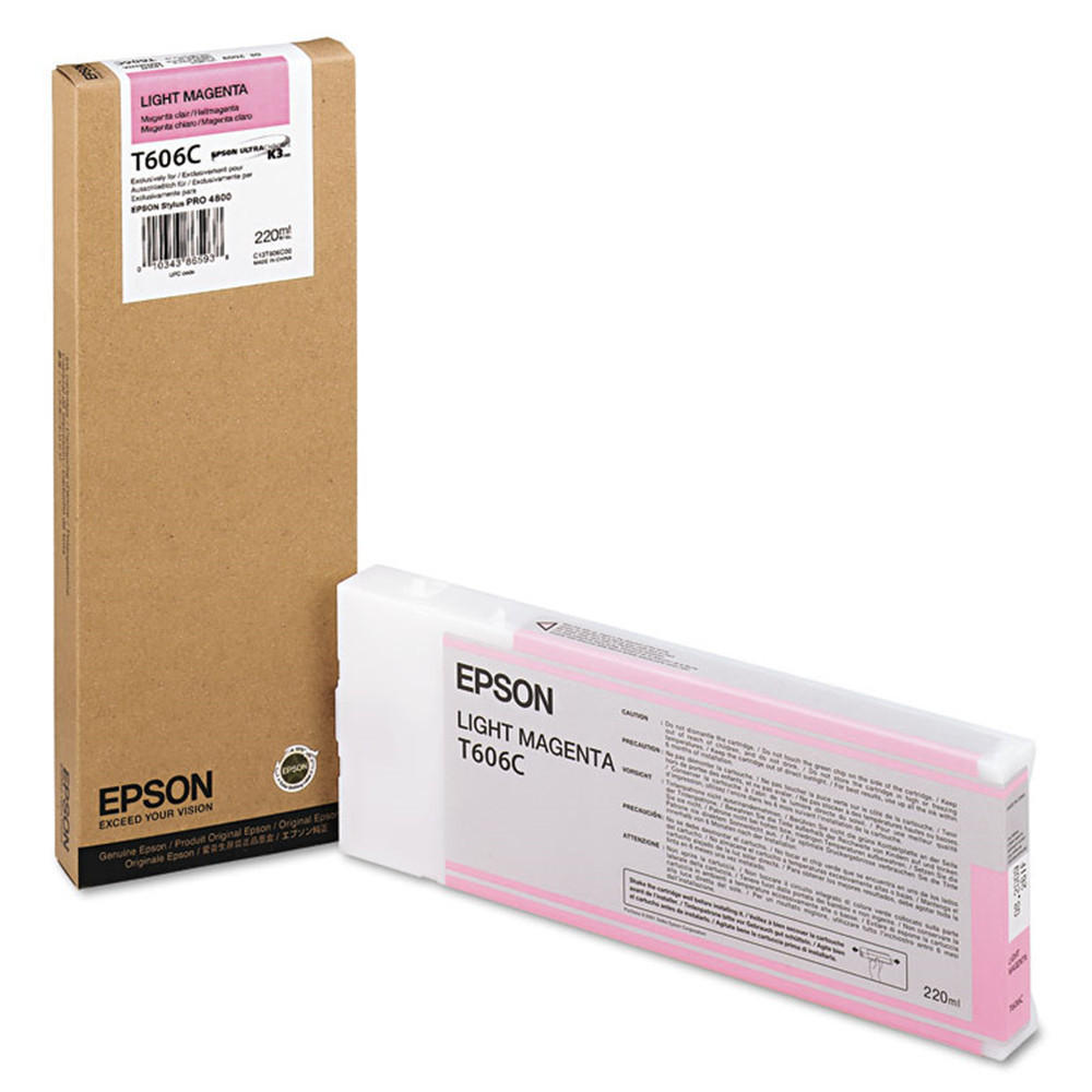 Epson T606C00 Original Light Magenta Ink Cartridge