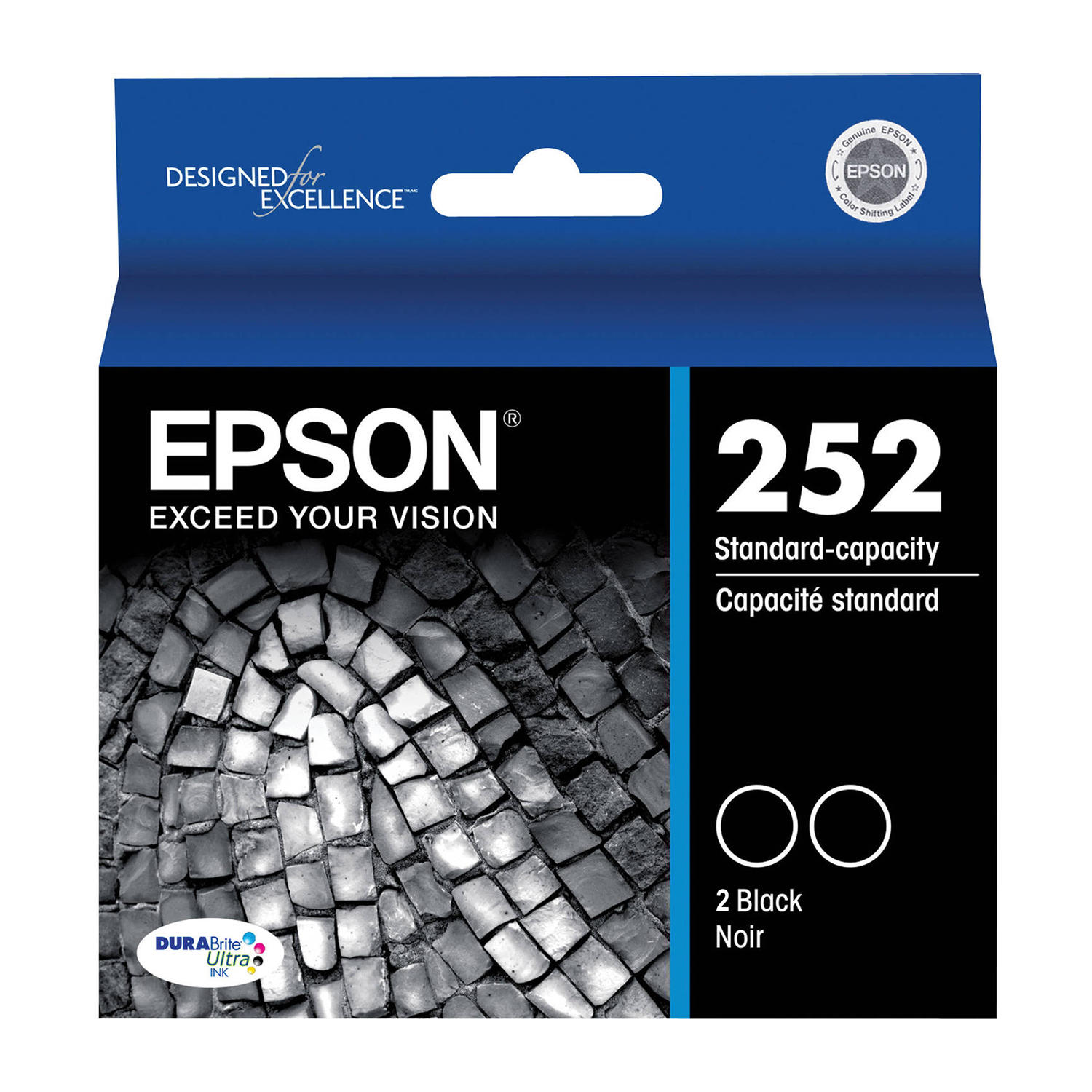 Epson 252 T252120-D2 Original Black Ink Cartridge Twin Pack