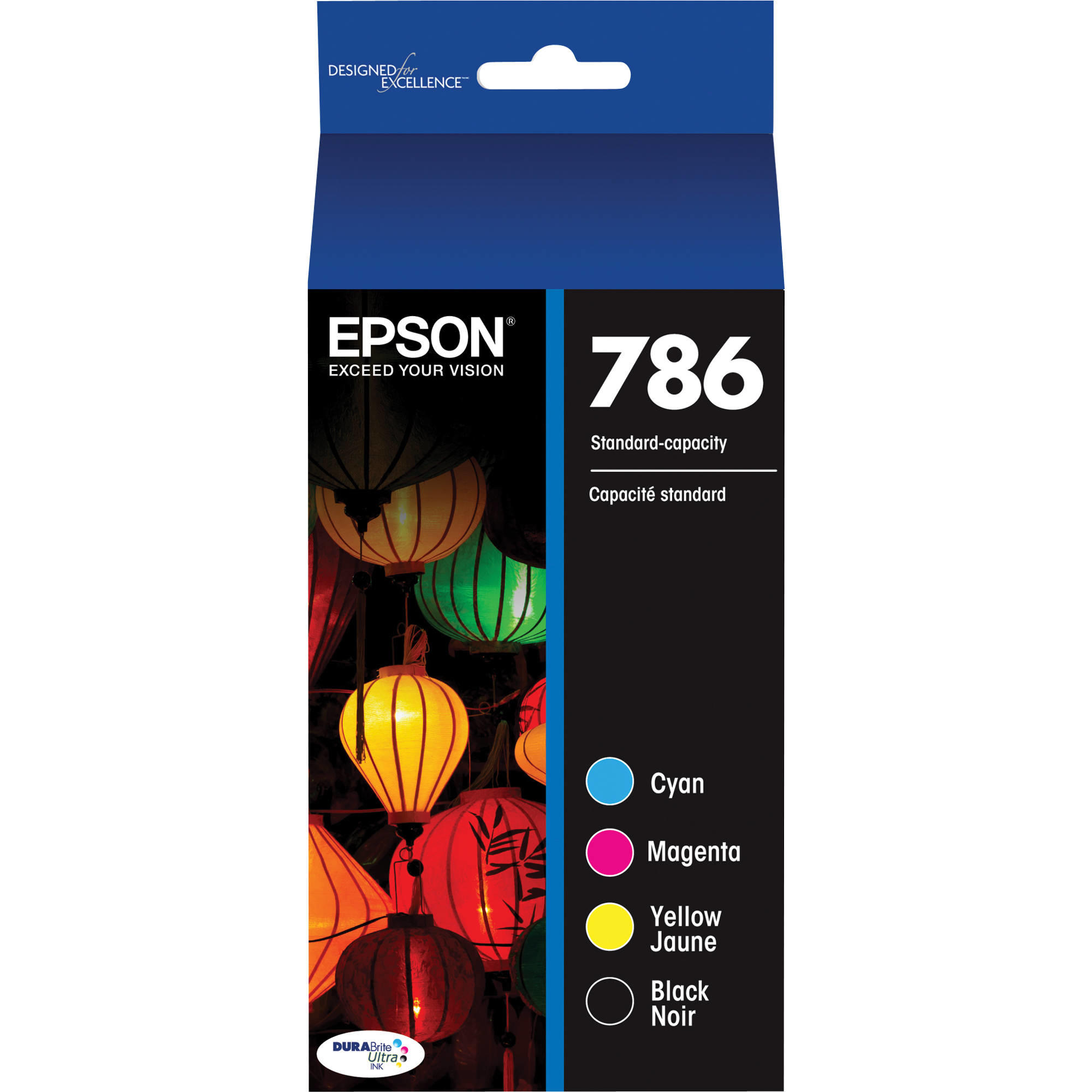 Epson 786 T786120-BCS Original Black and Color Ink Cartridge Combo