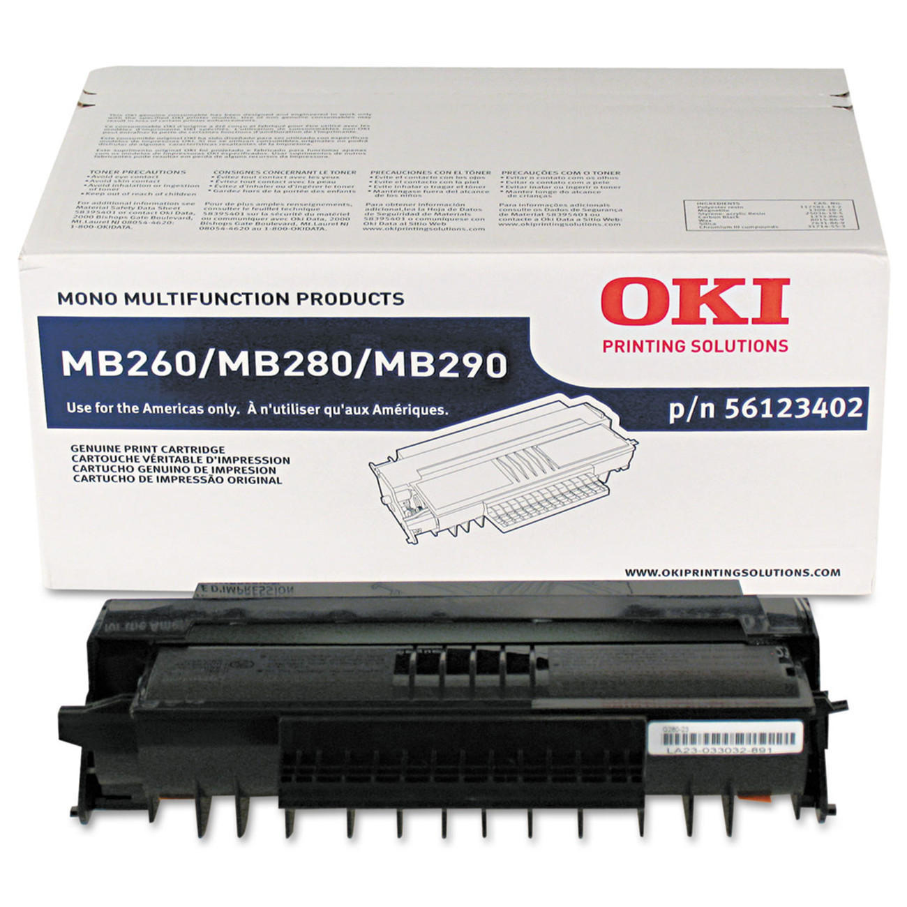 Okidata 56123402 Original Black Toner Cartridge High Yield