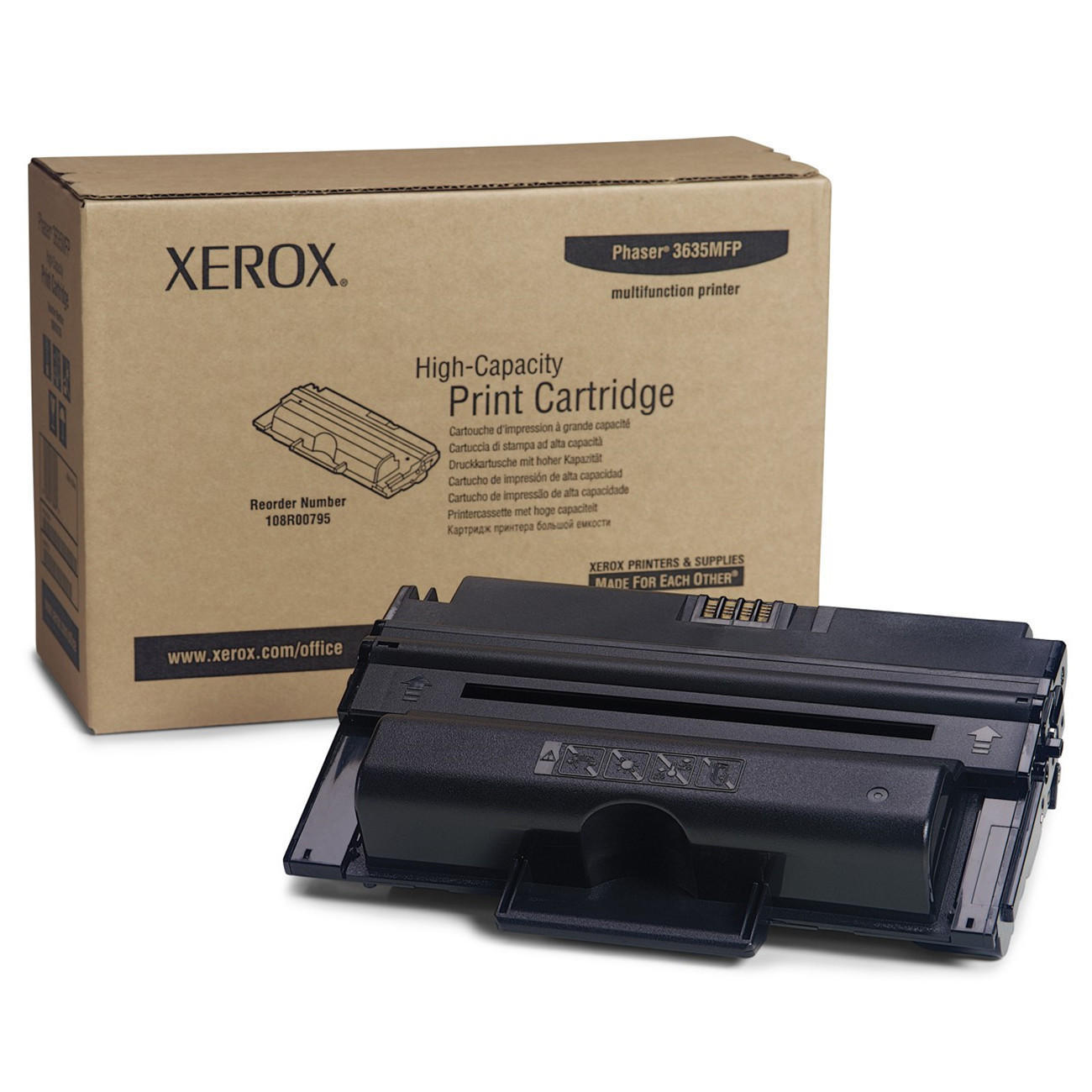 Xerox 108R00795 108R795 Original Black Toner Cartridge High Yield