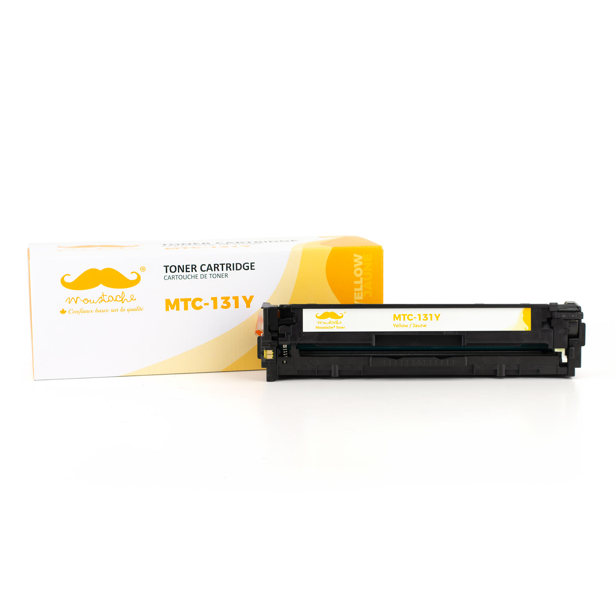 Canon 131Y 6269B001AA Remanufactured Yellow Toner Cartridge - Moustache®