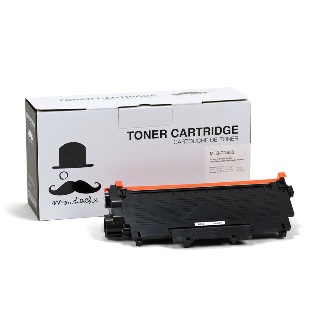 Brother TN630 Compatible Black Toner Cartridge Moustache® at