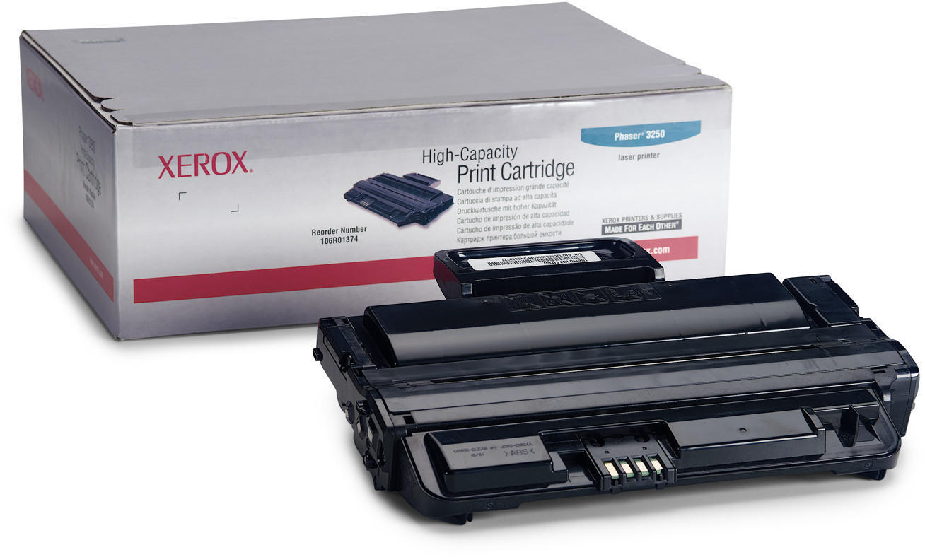 Xerox 106R01374 Original Black Toner Cartridge High Yield For Phaser 3250 Printer