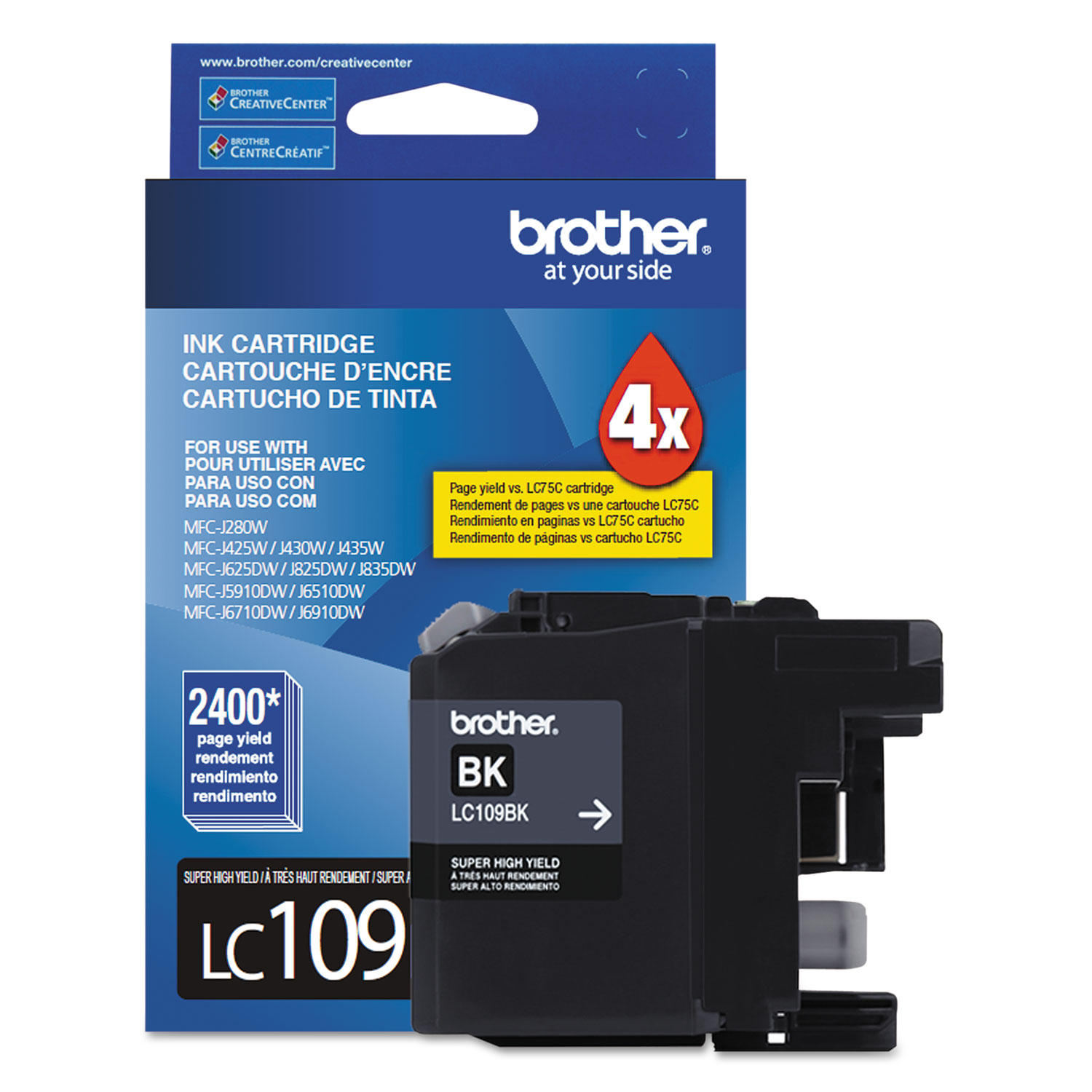 Brother LC109BK Original Black Ink Cartridge Extra High Yield