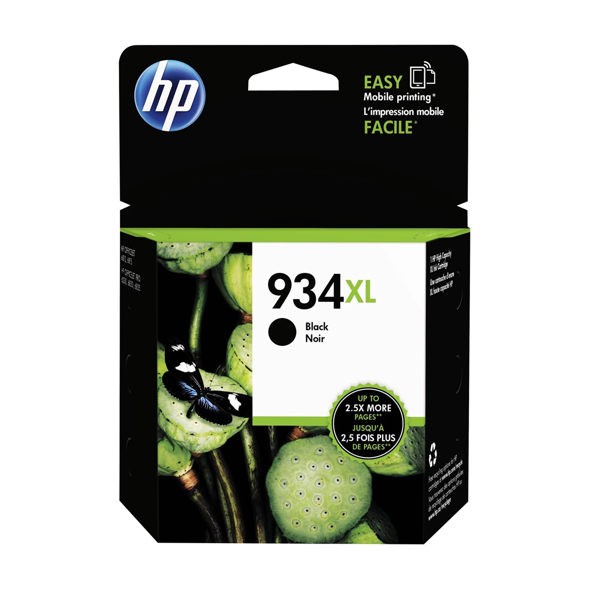 HP 934XL C2P23AN Original Black Ink Cartridge High Yield