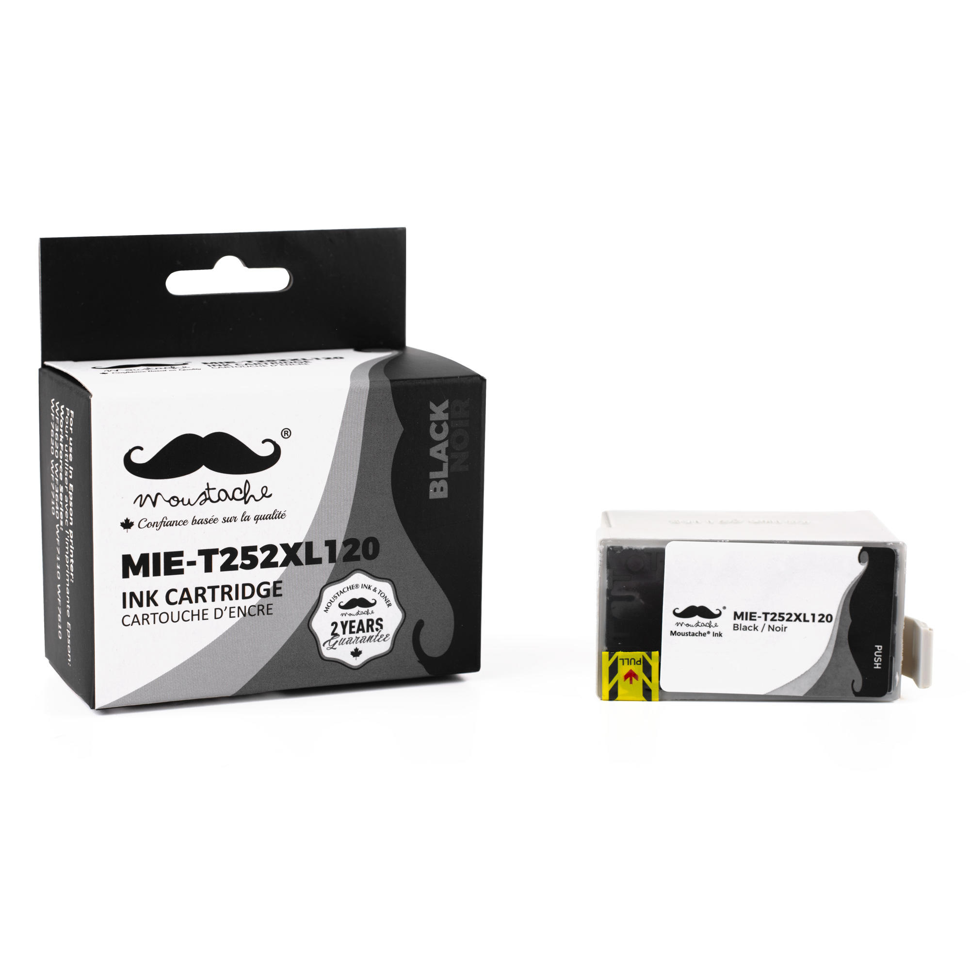 Epson 252 T252XL120 Compatible Black Ink Cartridge High Yield - Moustache®